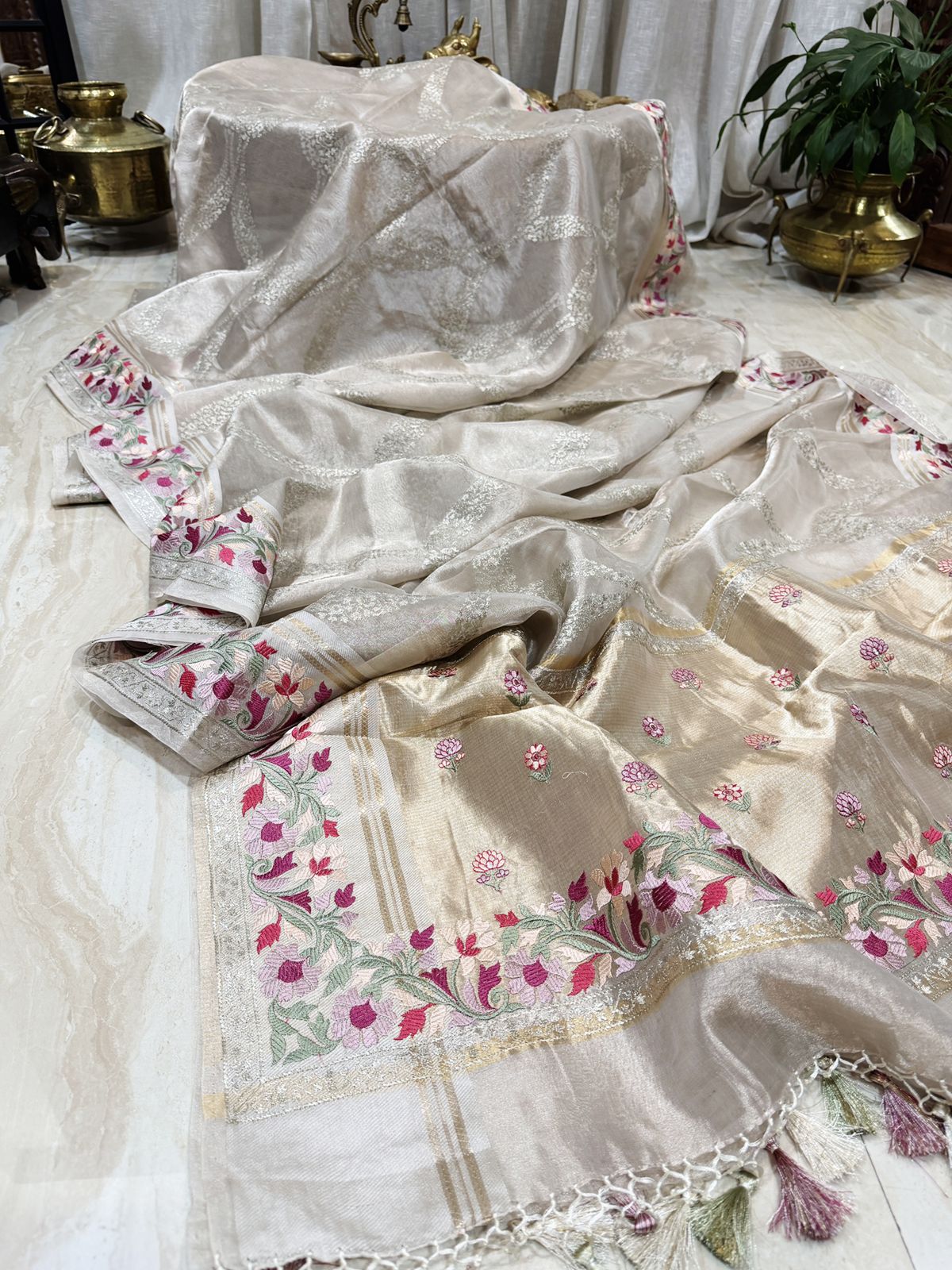 Exclusive Banarasi Soft Tissue Silk Saree
