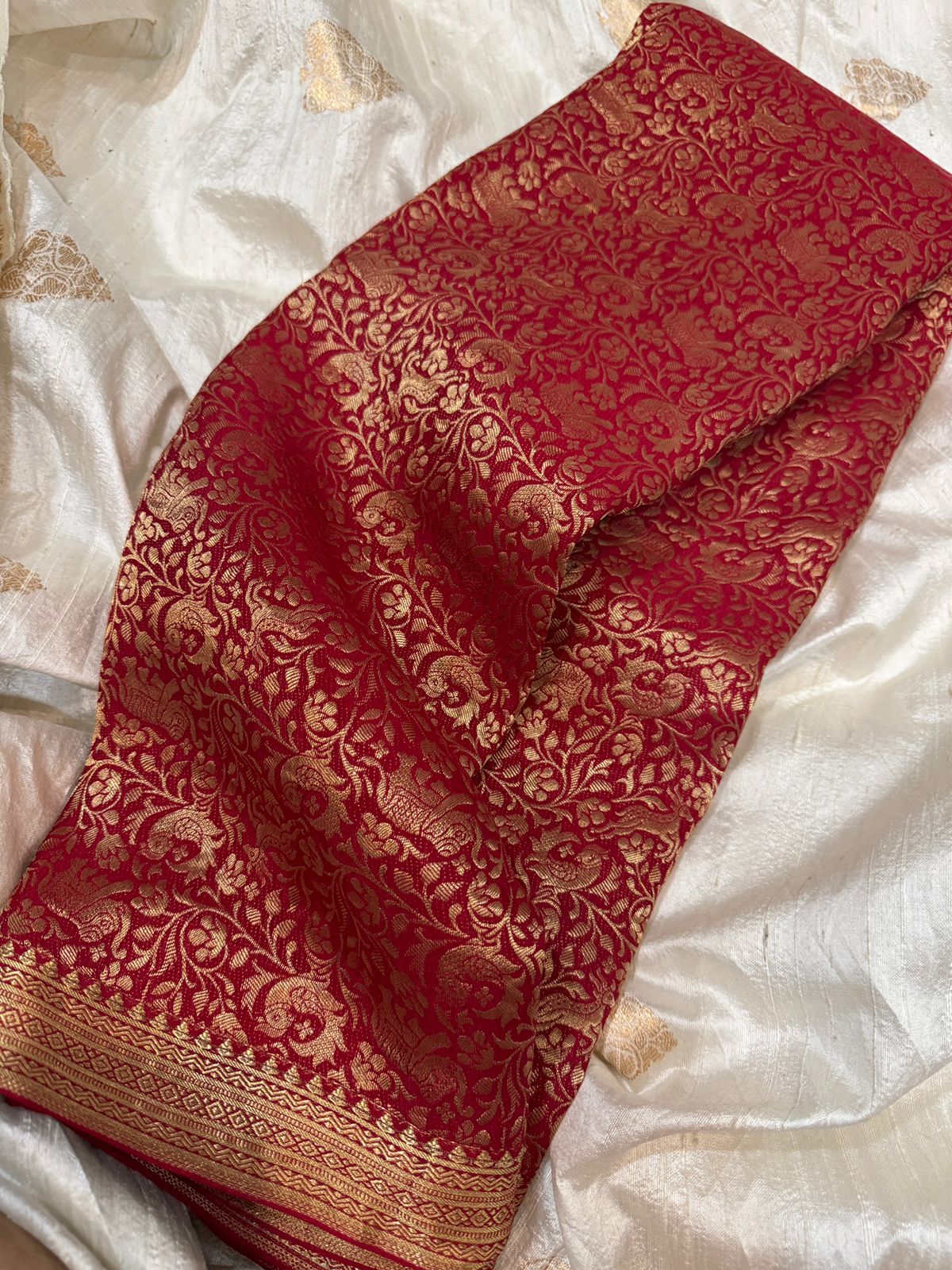 Pure Mysore Brocade Crepe Silk