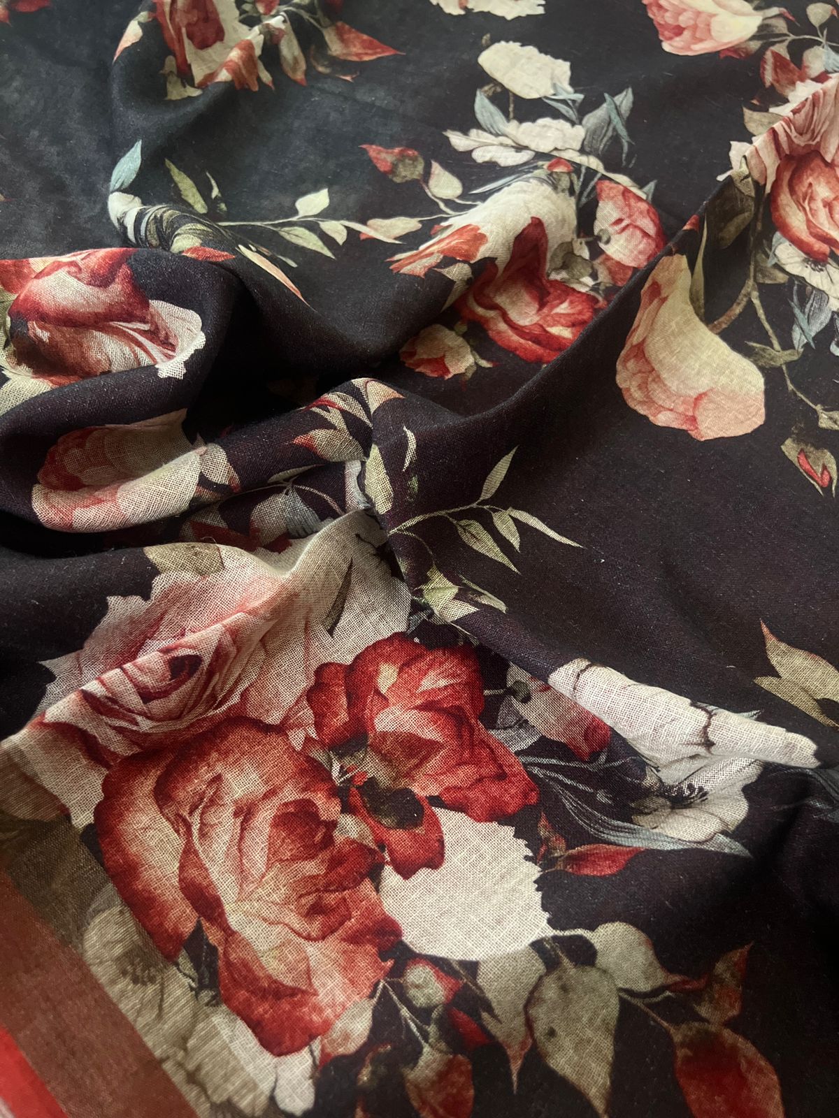 Pure Linen By Linen Digital Print Saree