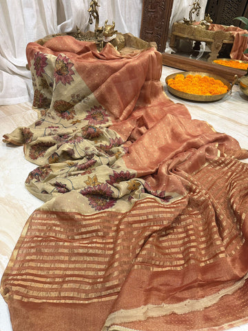Mysore Tissue Georgette Crepe Silk Saree
