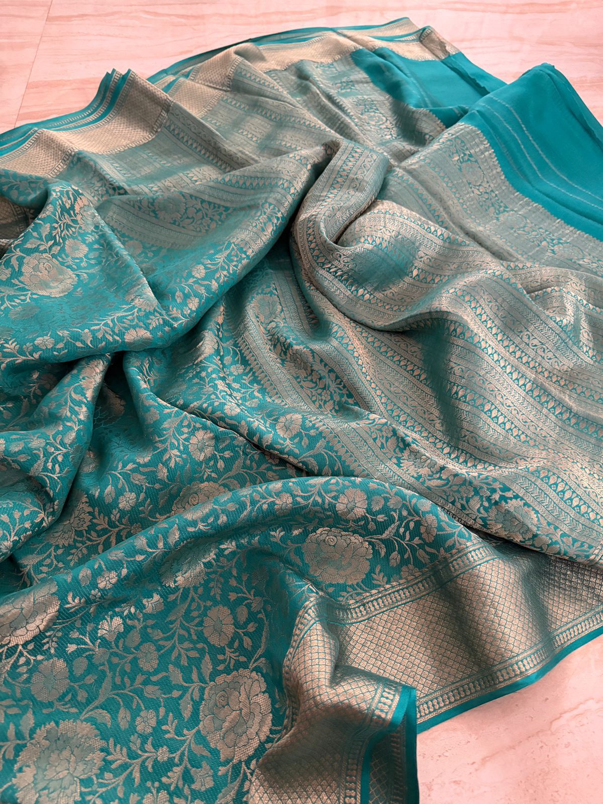 Pure Mysore Brocade Crepe Silk Saree