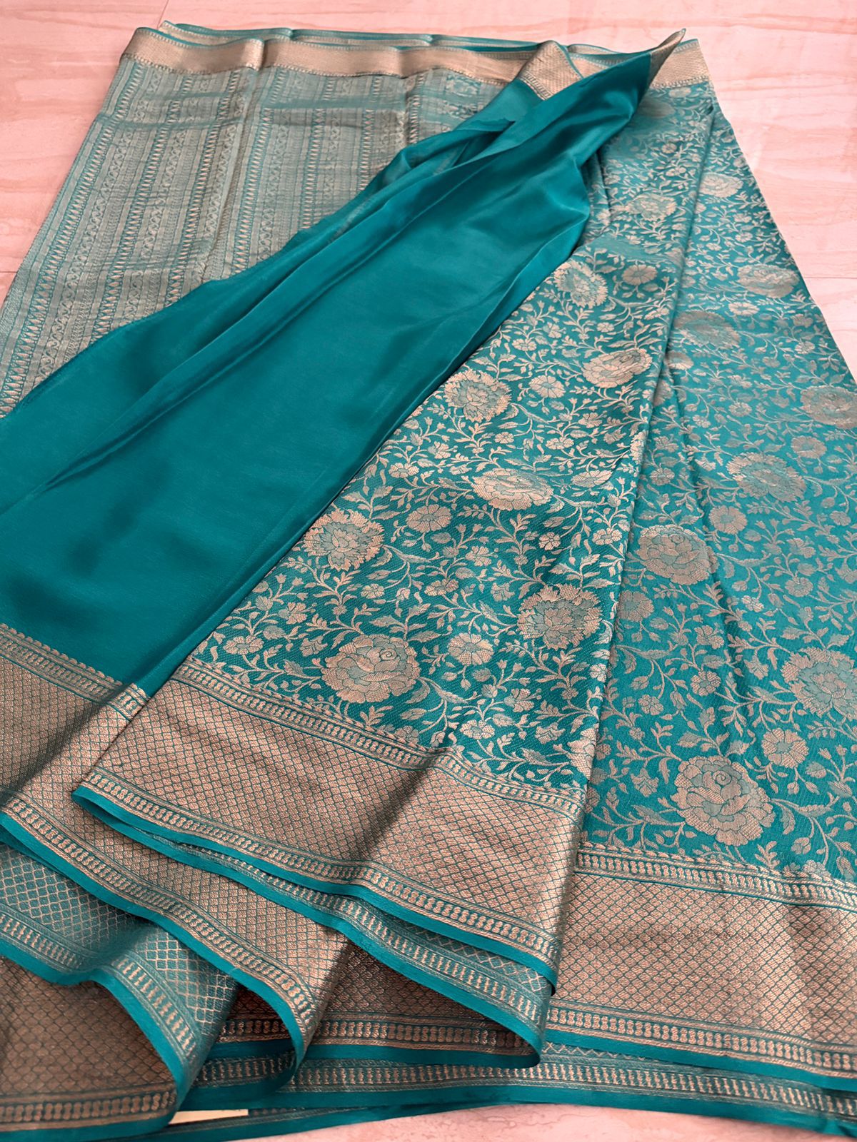 Pure Mysore Brocade Crepe Silk Saree