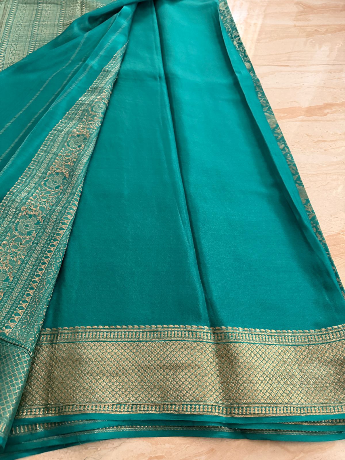Pure Mysore Brocade Crepe Silk Saree