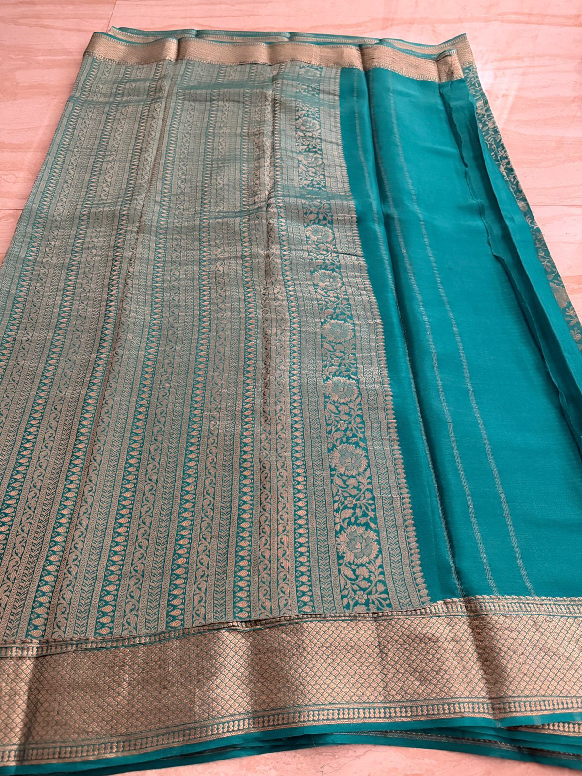 Pure Mysore Brocade Crepe Silk Saree