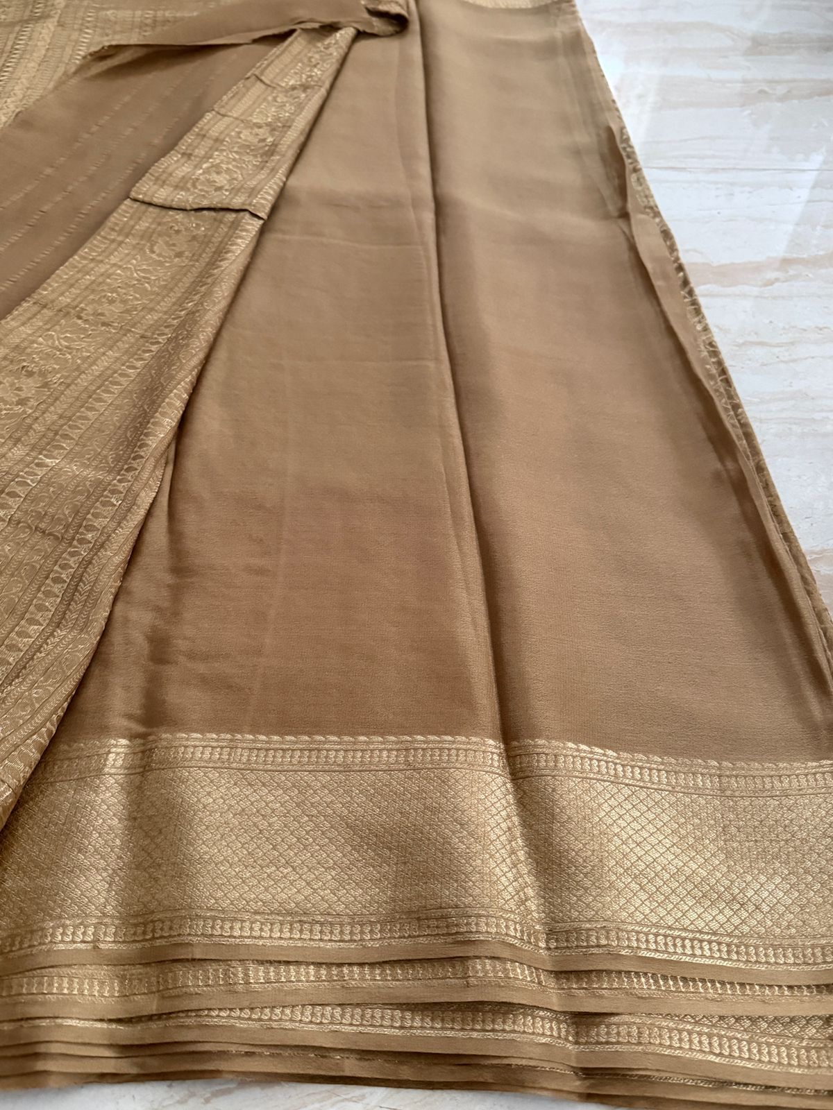 Pure Mysore Brocade Crepe Silk Saree