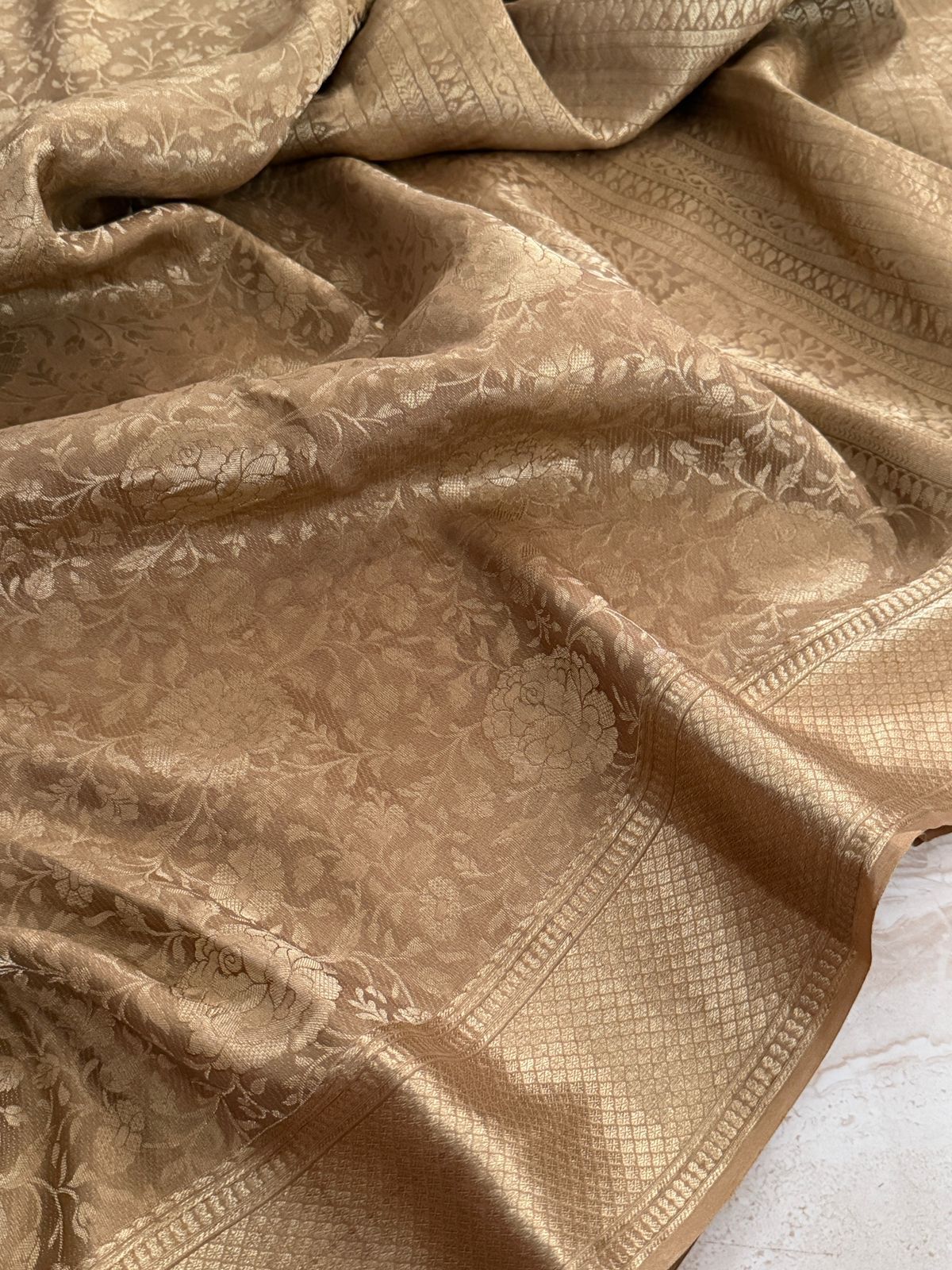 Pure Mysore Brocade Crepe Silk Saree