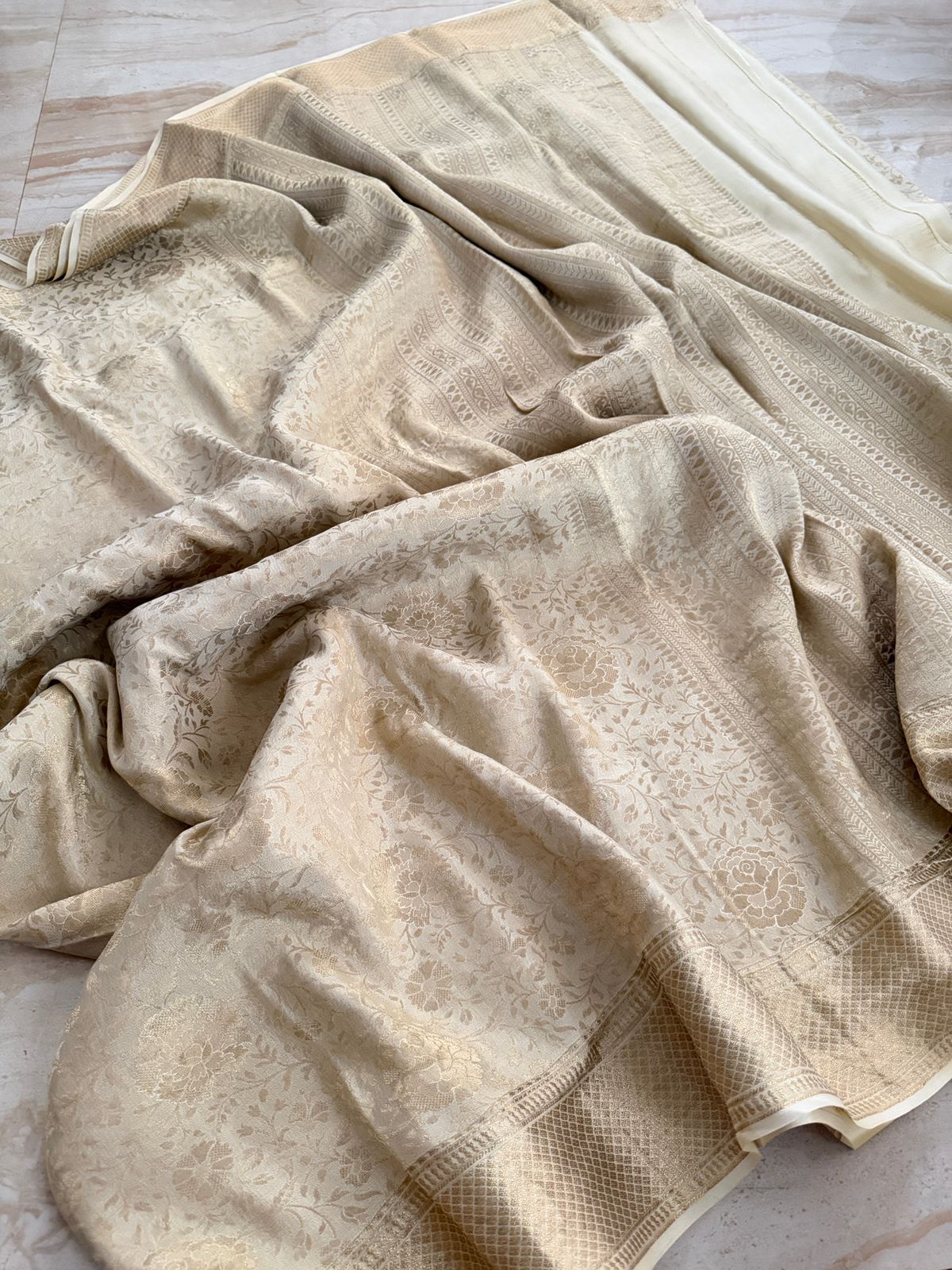 Pure Mysore Brocade Crepe Silk Saree