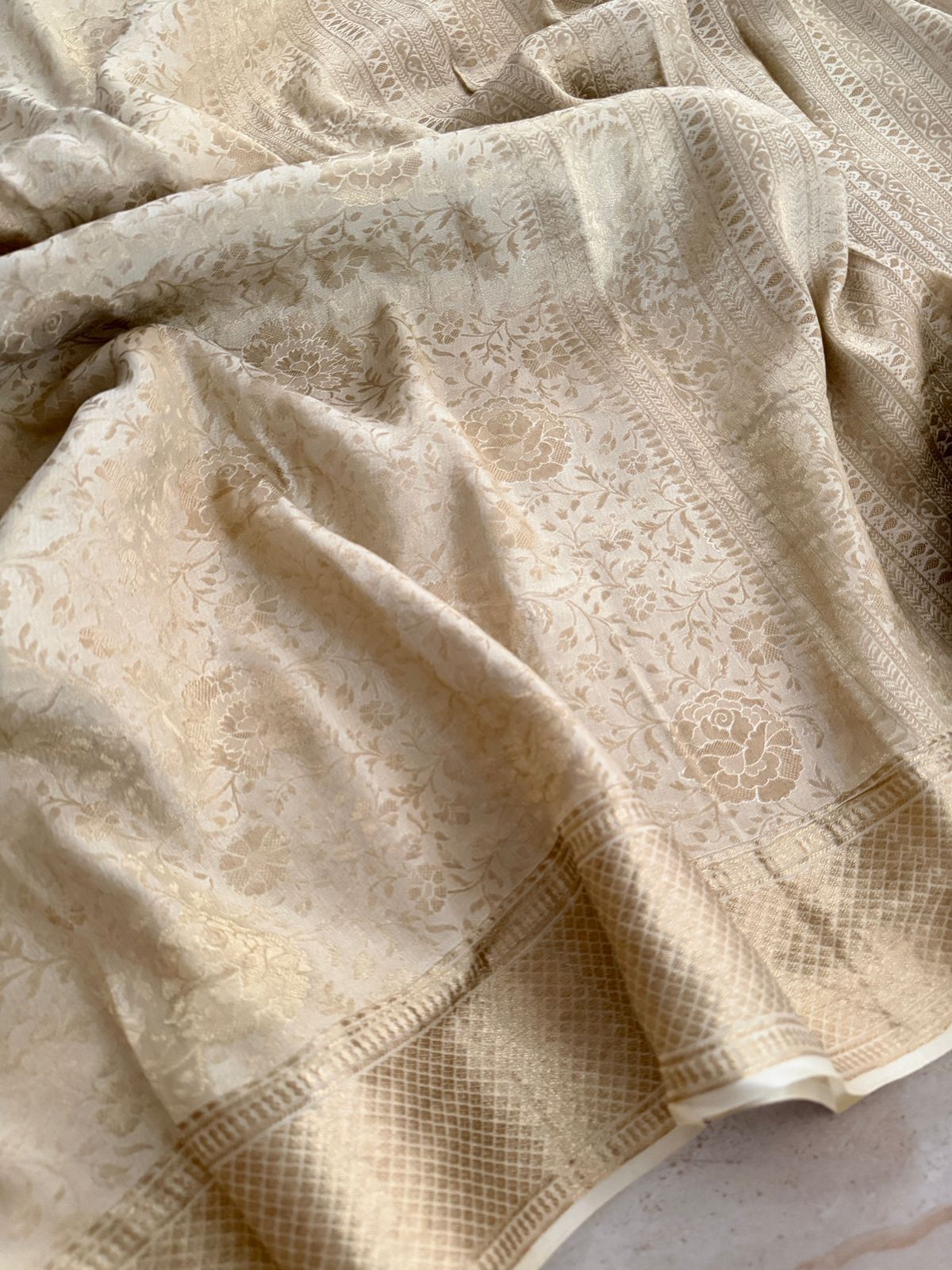 Pure Mysore Brocade Crepe Silk Saree