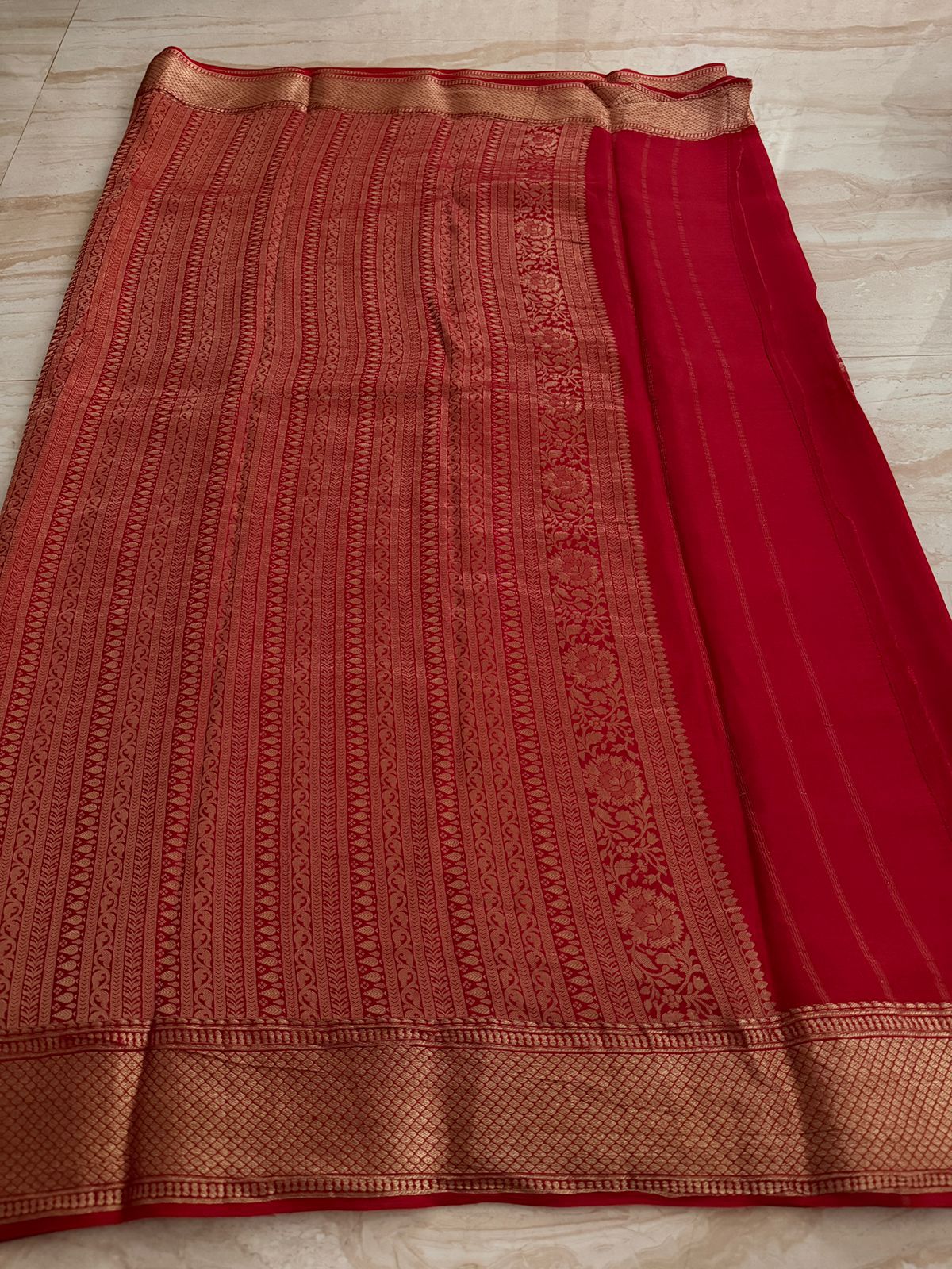 Pure Mysore Brocade Crepe Silk Saree