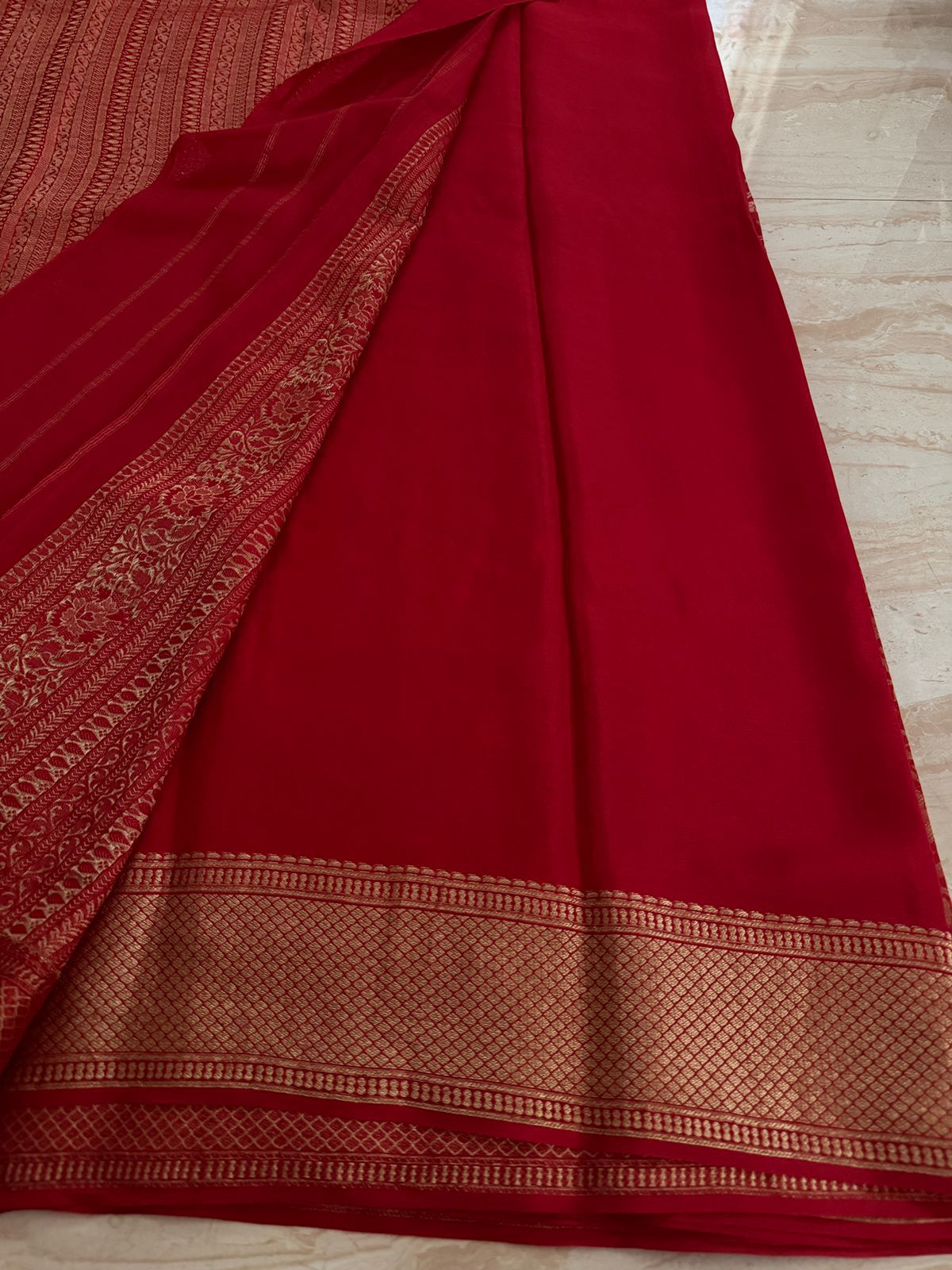 Pure Mysore Brocade Crepe Silk Saree