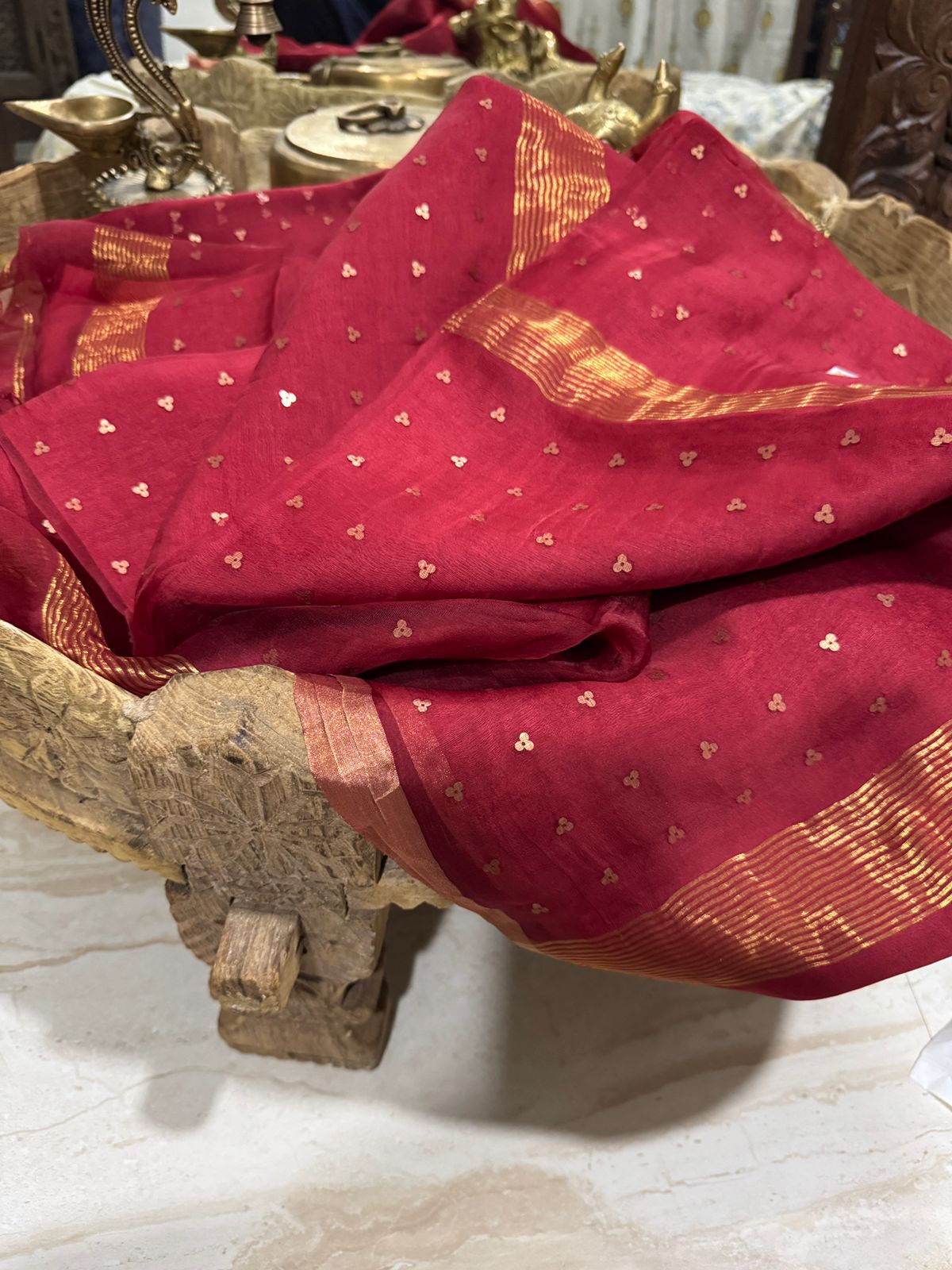 Pure Handloom Resham Muslin Silk Saree