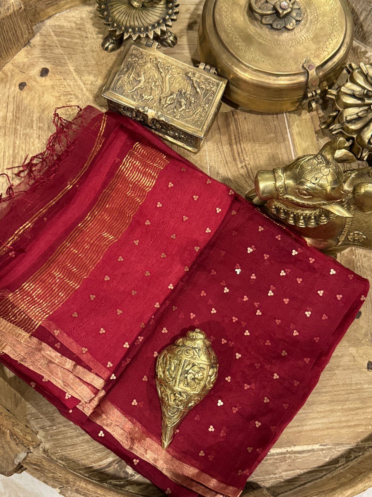 Pure Handloom Resham Muslin Silk Saree