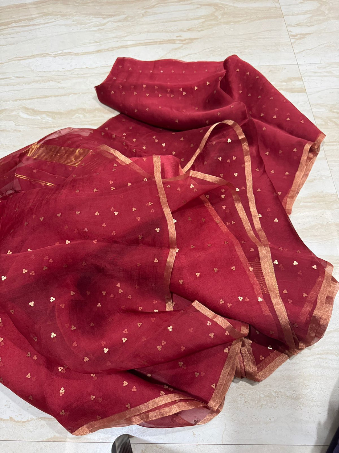 Pure Handloom Resham Muslin Silk Saree