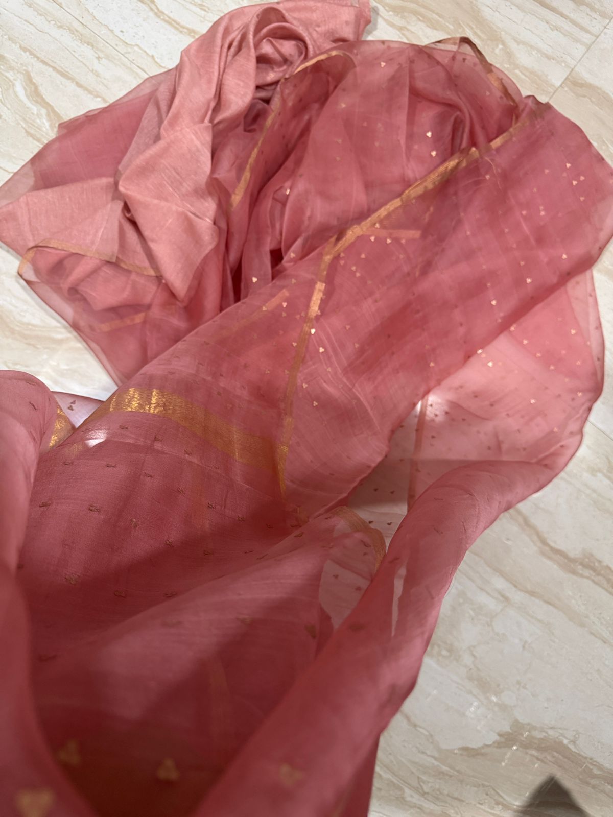 Elegant Pure Handloom Resham Silk Saree With All-Over Sequins Work