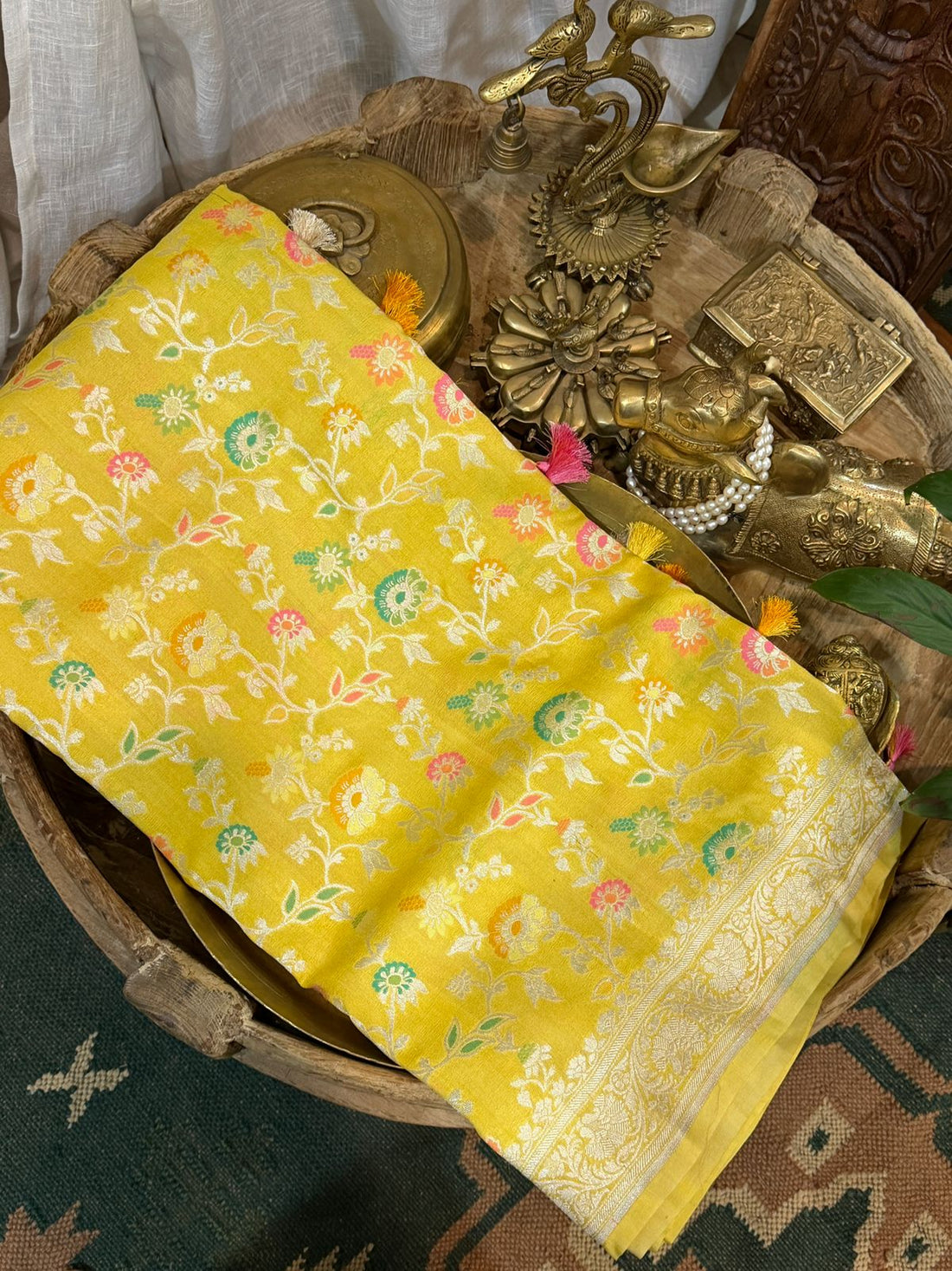 Tussar Georgette Banarasi Handloom Saree