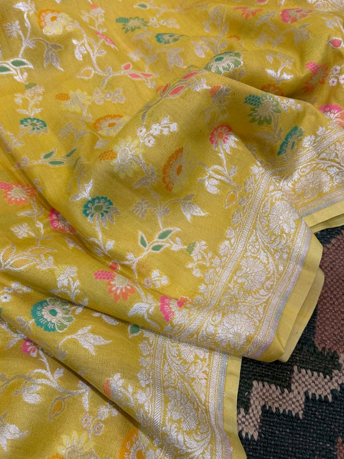 Tussar Georgette Banarasi Handloom Saree