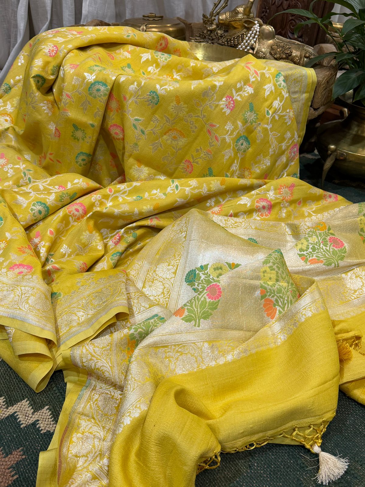 Tussar Georgette Banarasi Handloom Saree