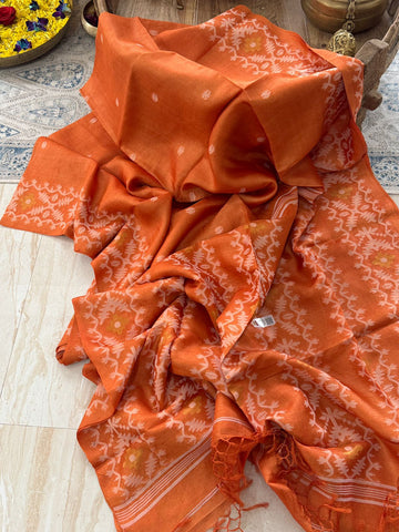 Tussar Handloom Jamdani Saree