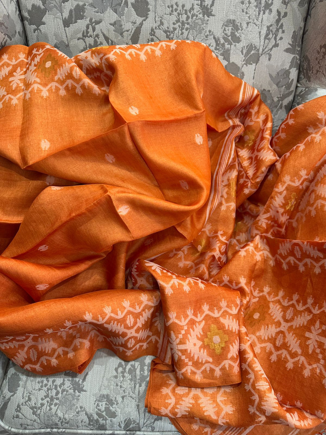 Tussar Handloom Jamdani Saree