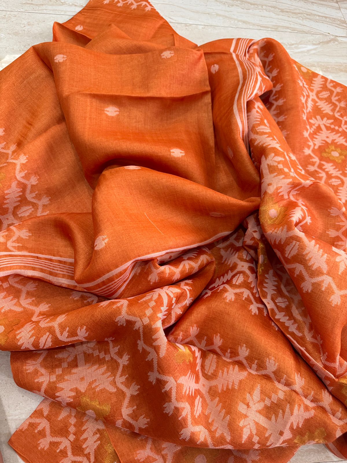 Tussar Handloom Jamdani Saree