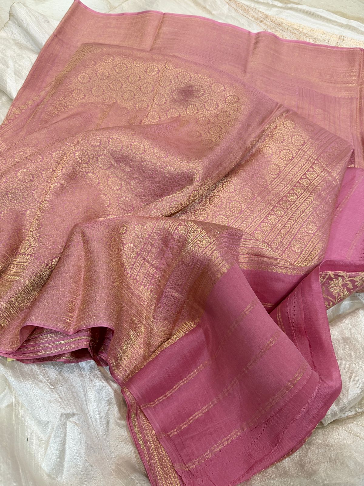 Pure Mysore Brocade Crepe Silk