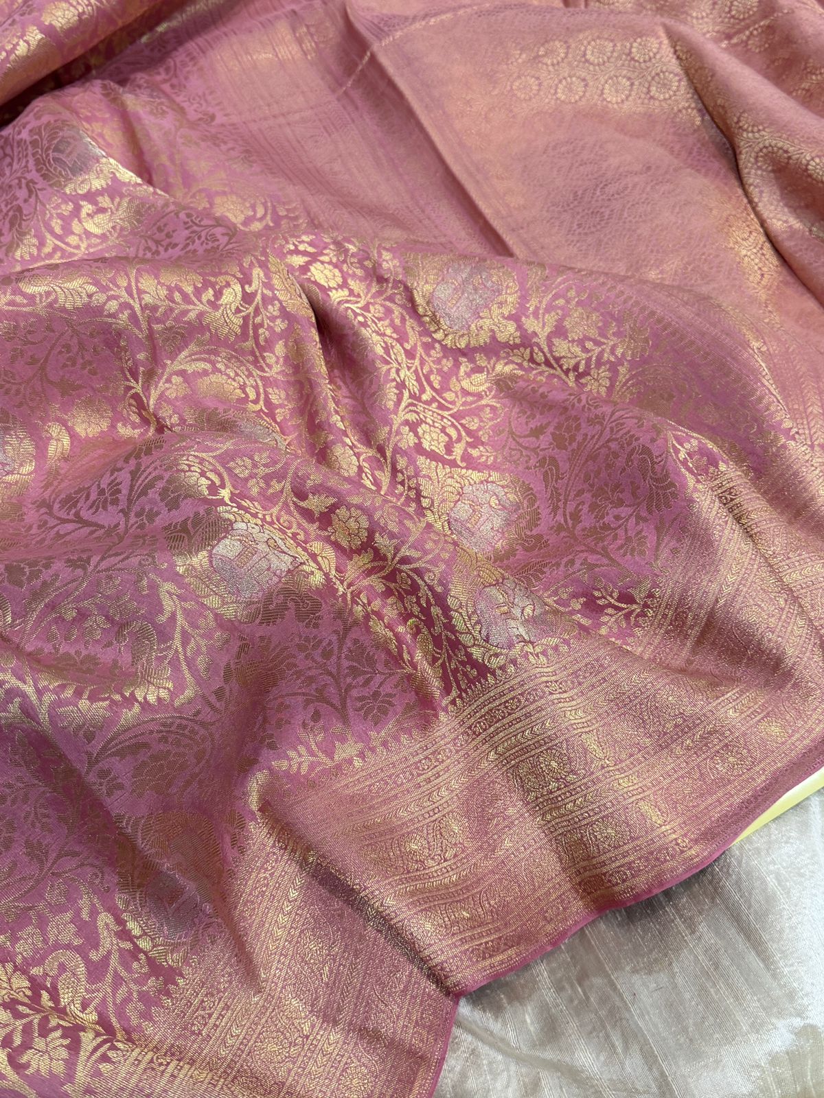 Pure Mysore Brocade Crepe Silk