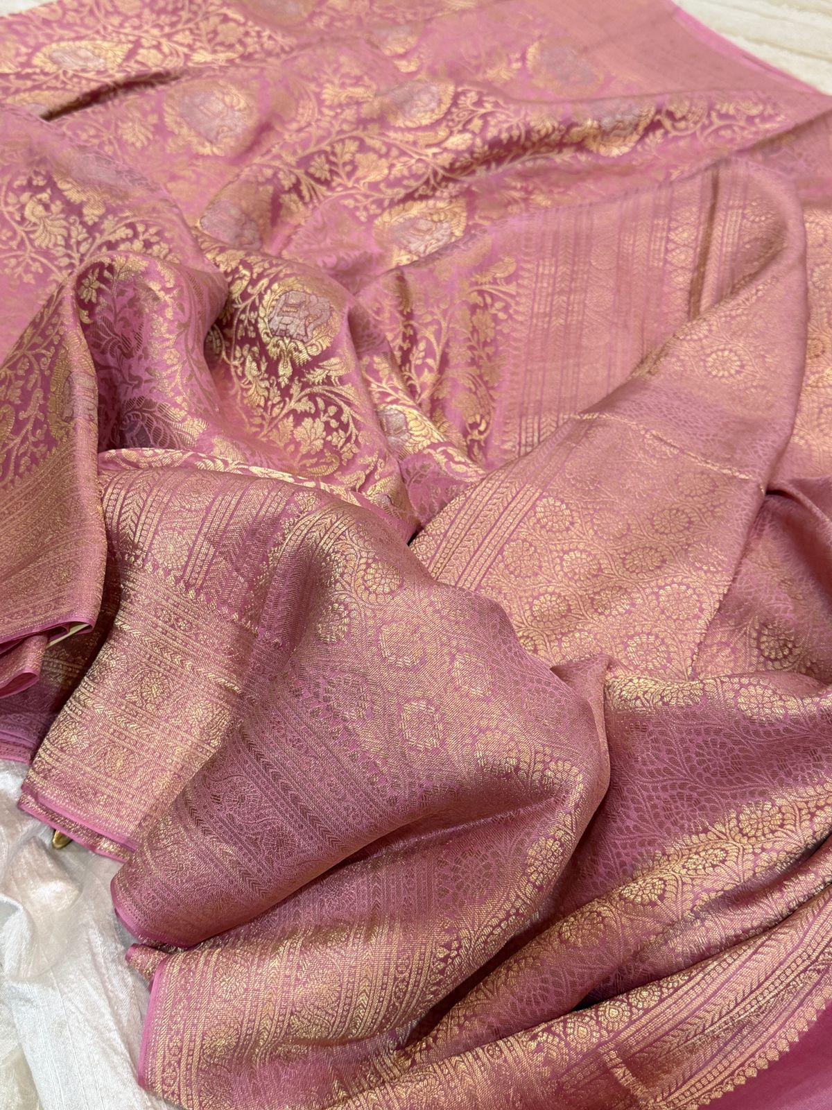 Pure Mysore Brocade Crepe Silk