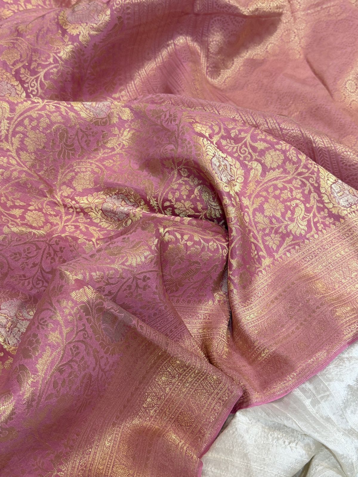 Pure Mysore Brocade Crepe Silk