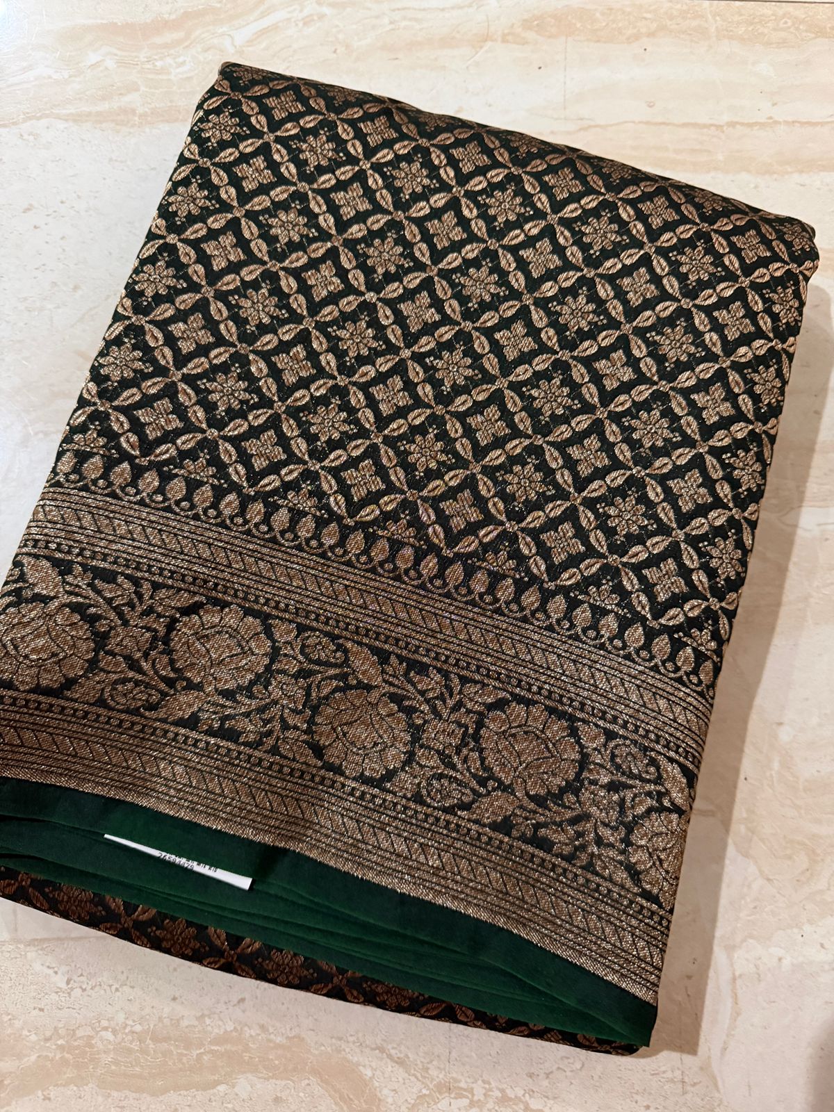 Pure Handloom Kora Brocade Banarasi Saree