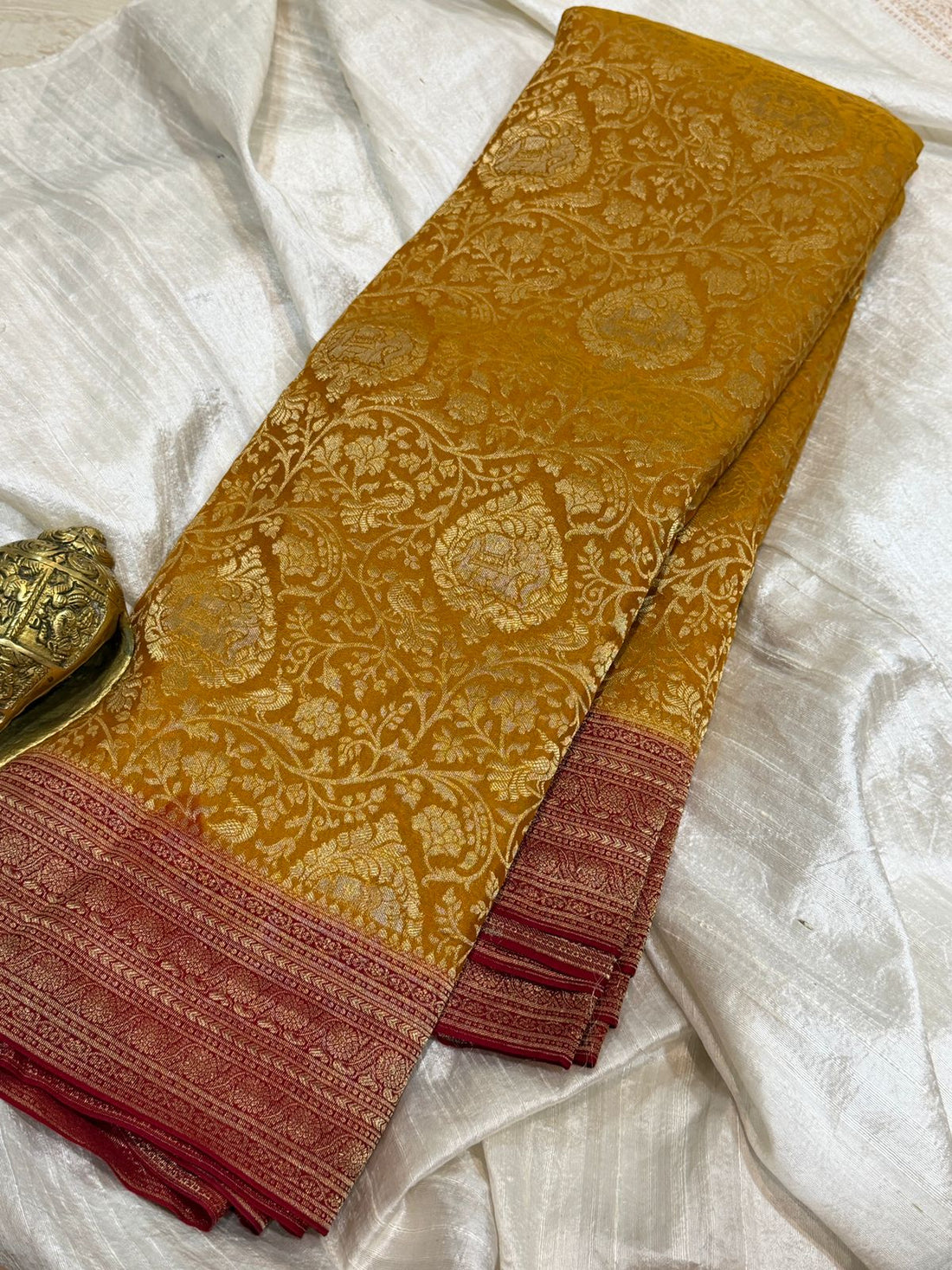 Pure Mysore Brocade Crepe Silk Saree