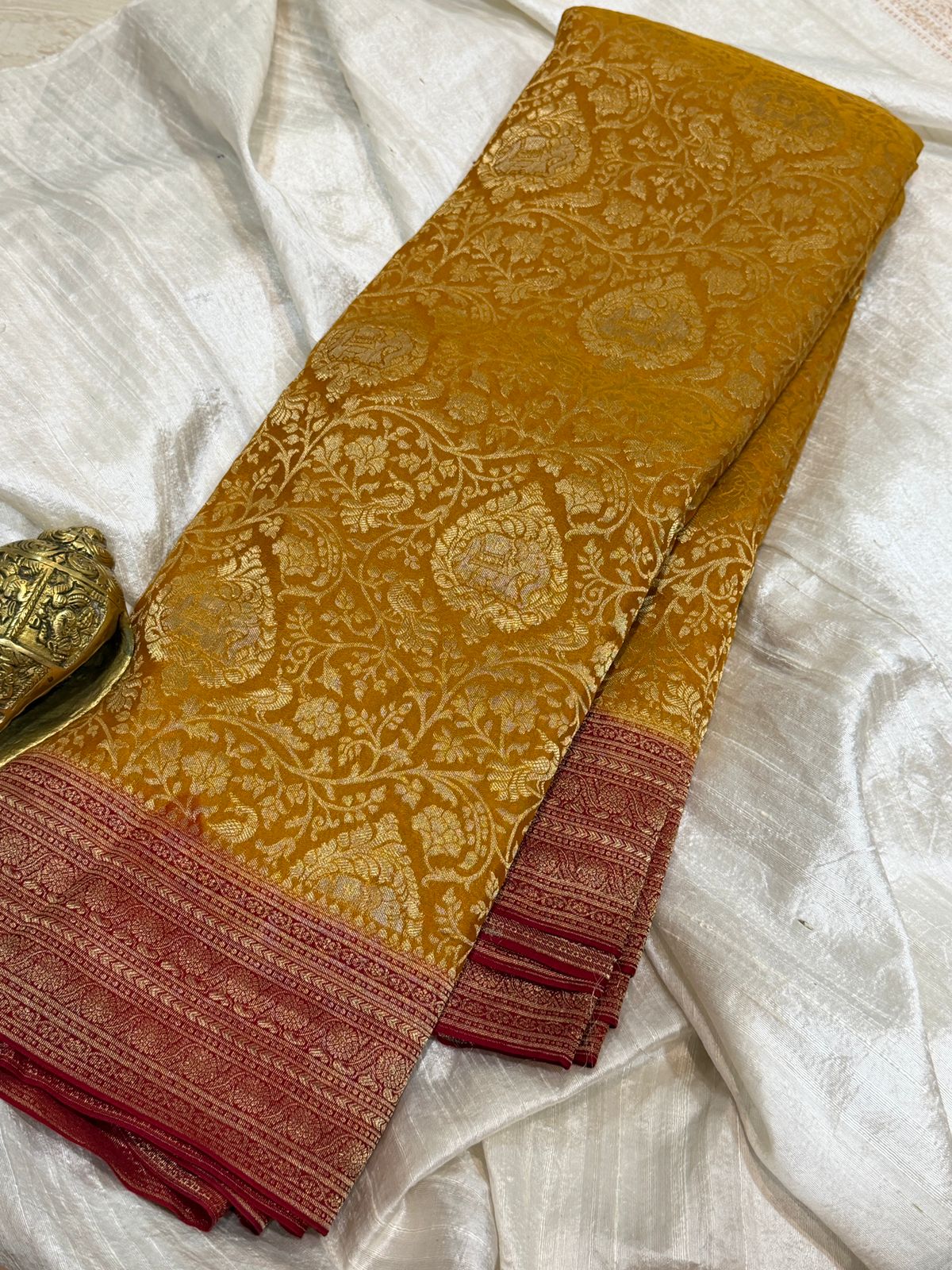 Pure Mysore Brocade Crepe Silk Saree