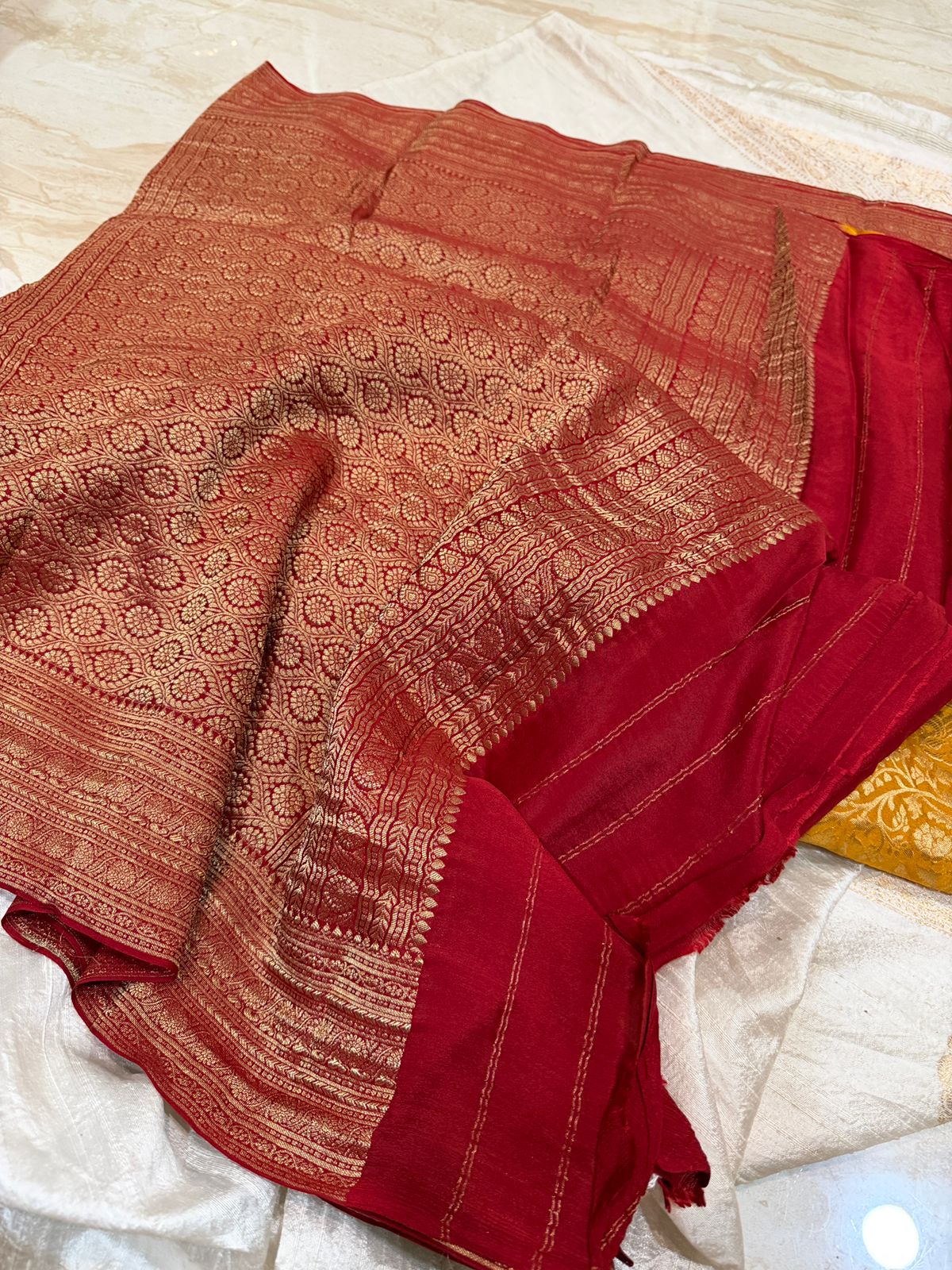 Pure Mysore Brocade Crepe Silk Saree