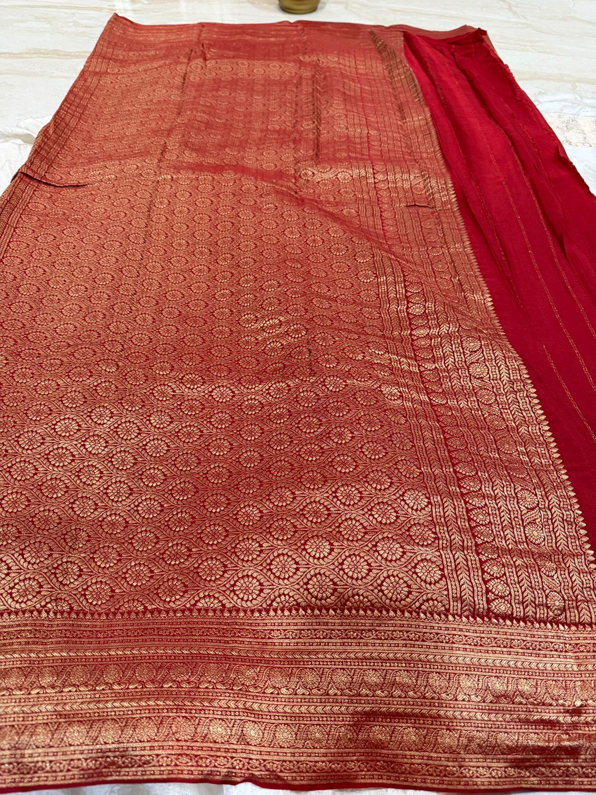 Pure Mysore Brocade Crepe Silk Saree