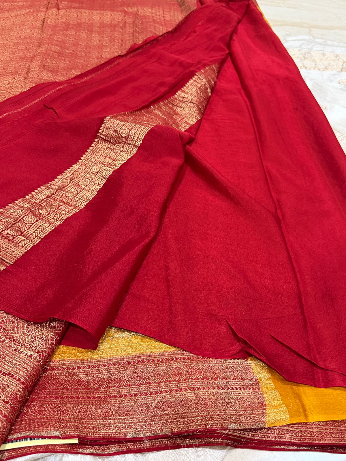 Pure Mysore Brocade Crepe Silk Saree