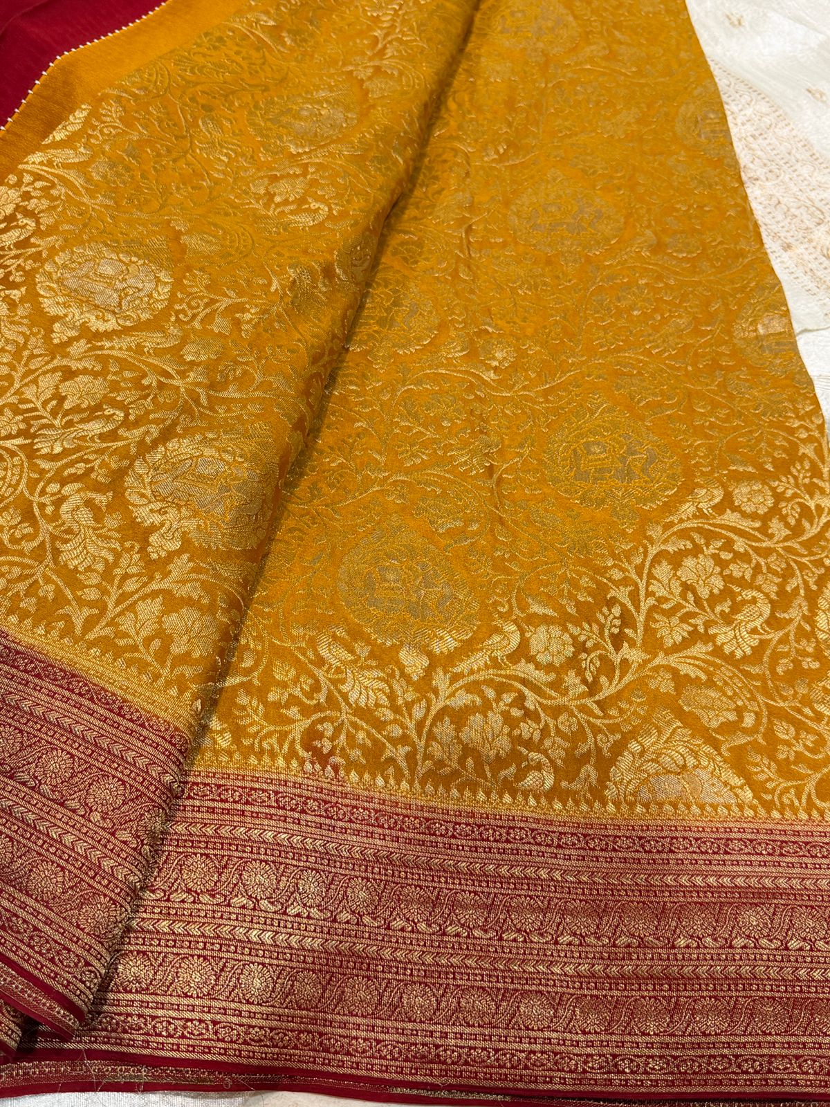 Pure Mysore Brocade Crepe Silk Saree