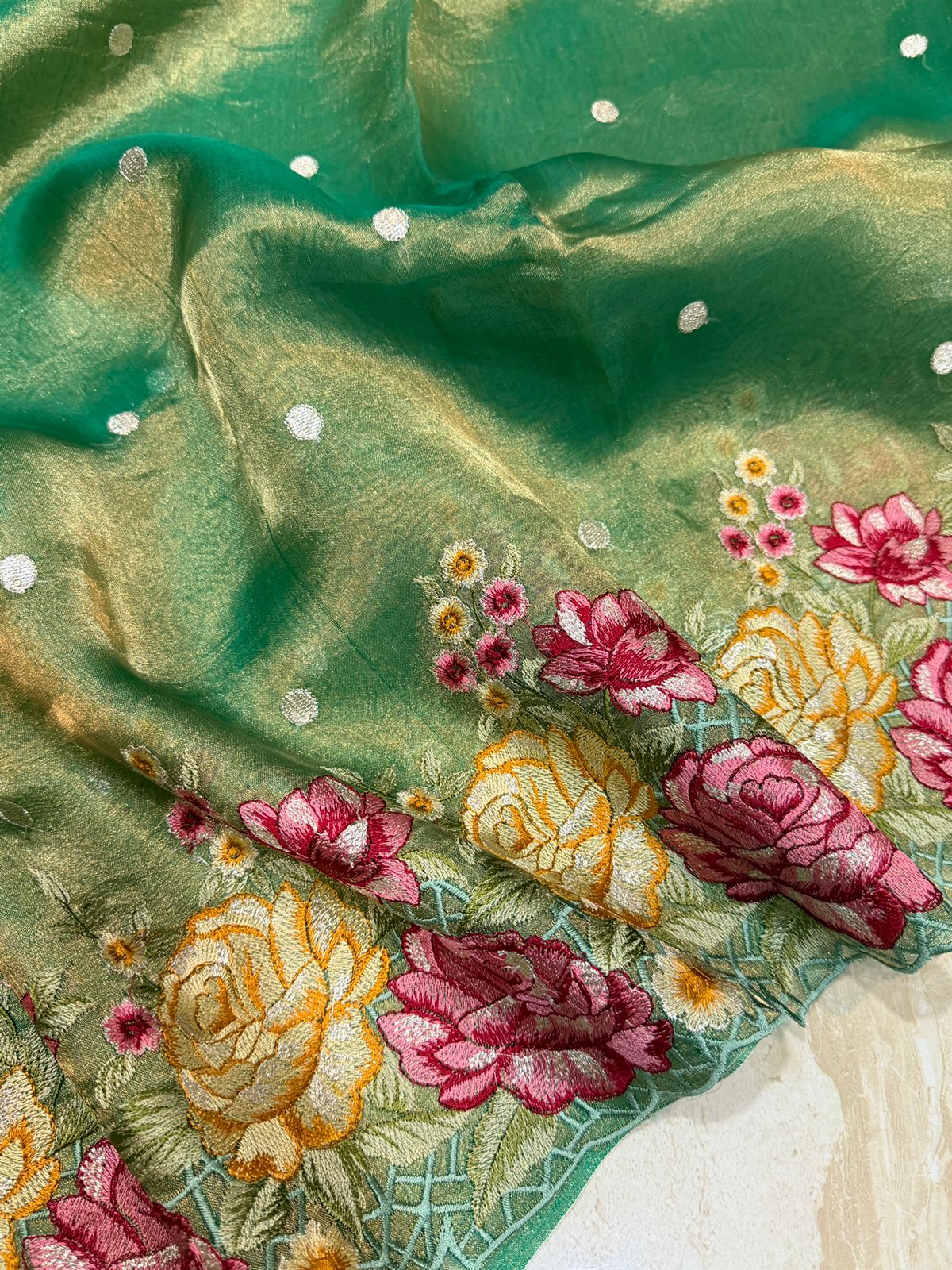Banarasi Soft Tissue Silk Saree – Timeless Grace in Every Drape
