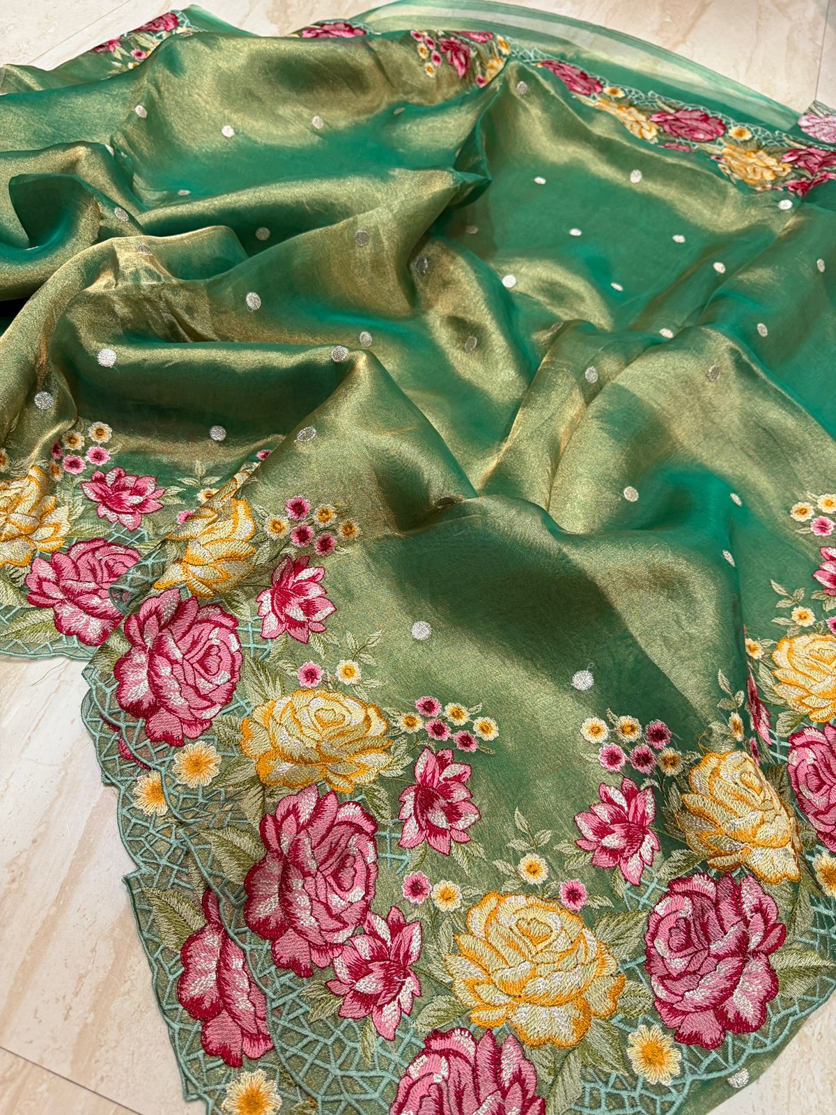 Banarasi Soft Tissue Silk Saree – Timeless Grace in Every Drape