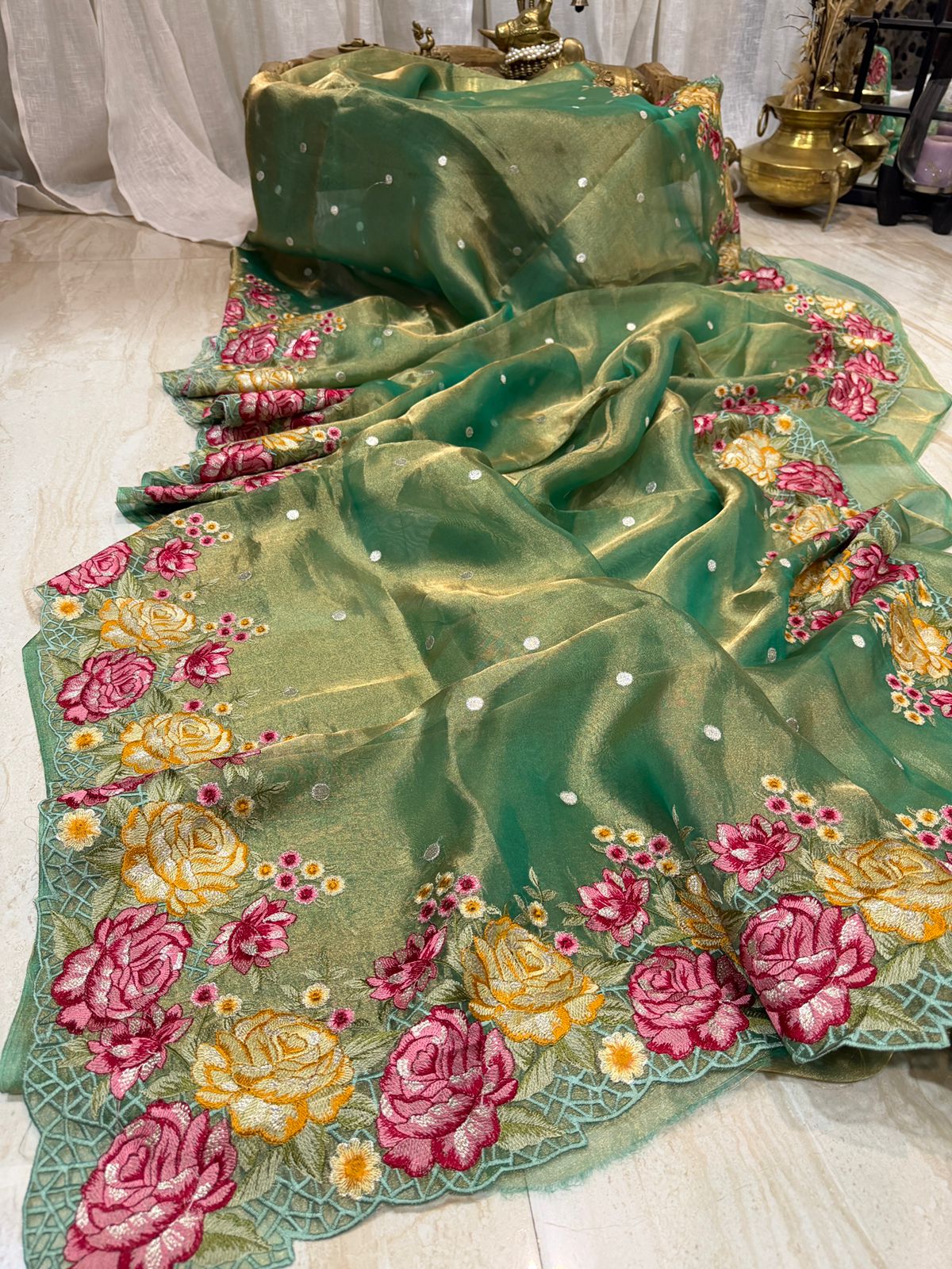 Banarasi Soft Tissue Silk Saree – Timeless Grace in Every Drape