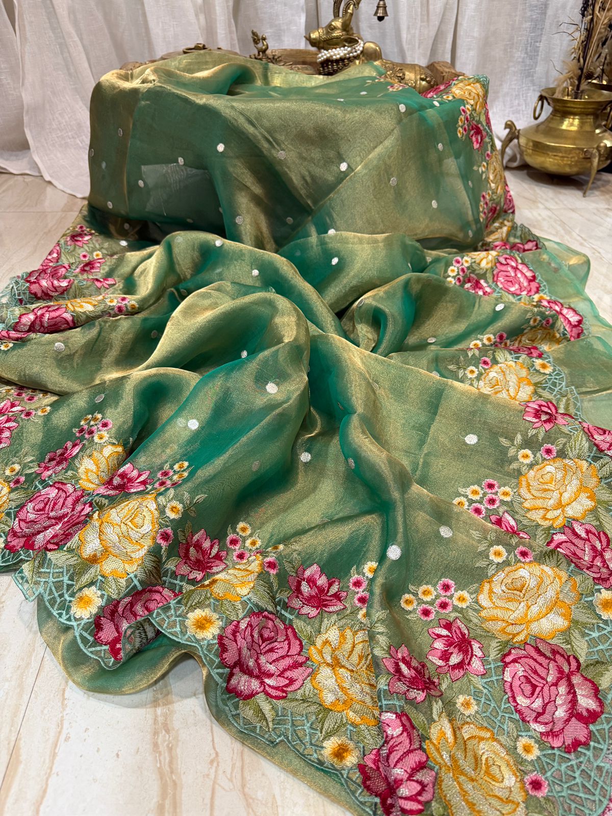Banarasi Soft Tissue Silk Saree – Timeless Grace in Every Drape