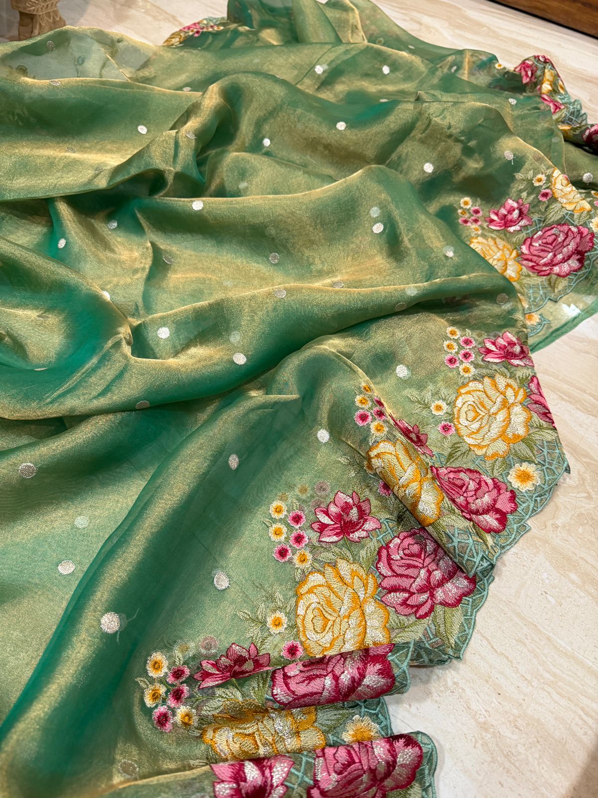 Banarasi Soft Tissue Silk Saree – Timeless Grace in Every Drape