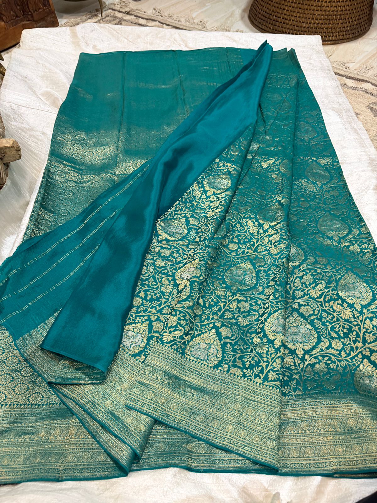 Pure Mysore Brocade Crepe Silk Saree