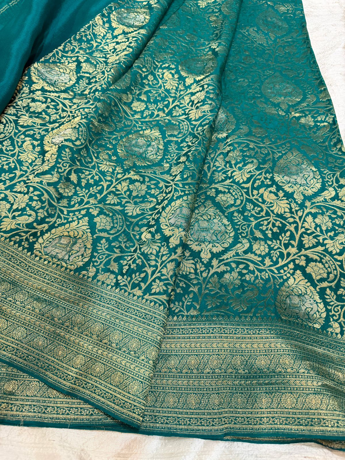 Pure Mysore Brocade Crepe Silk Saree