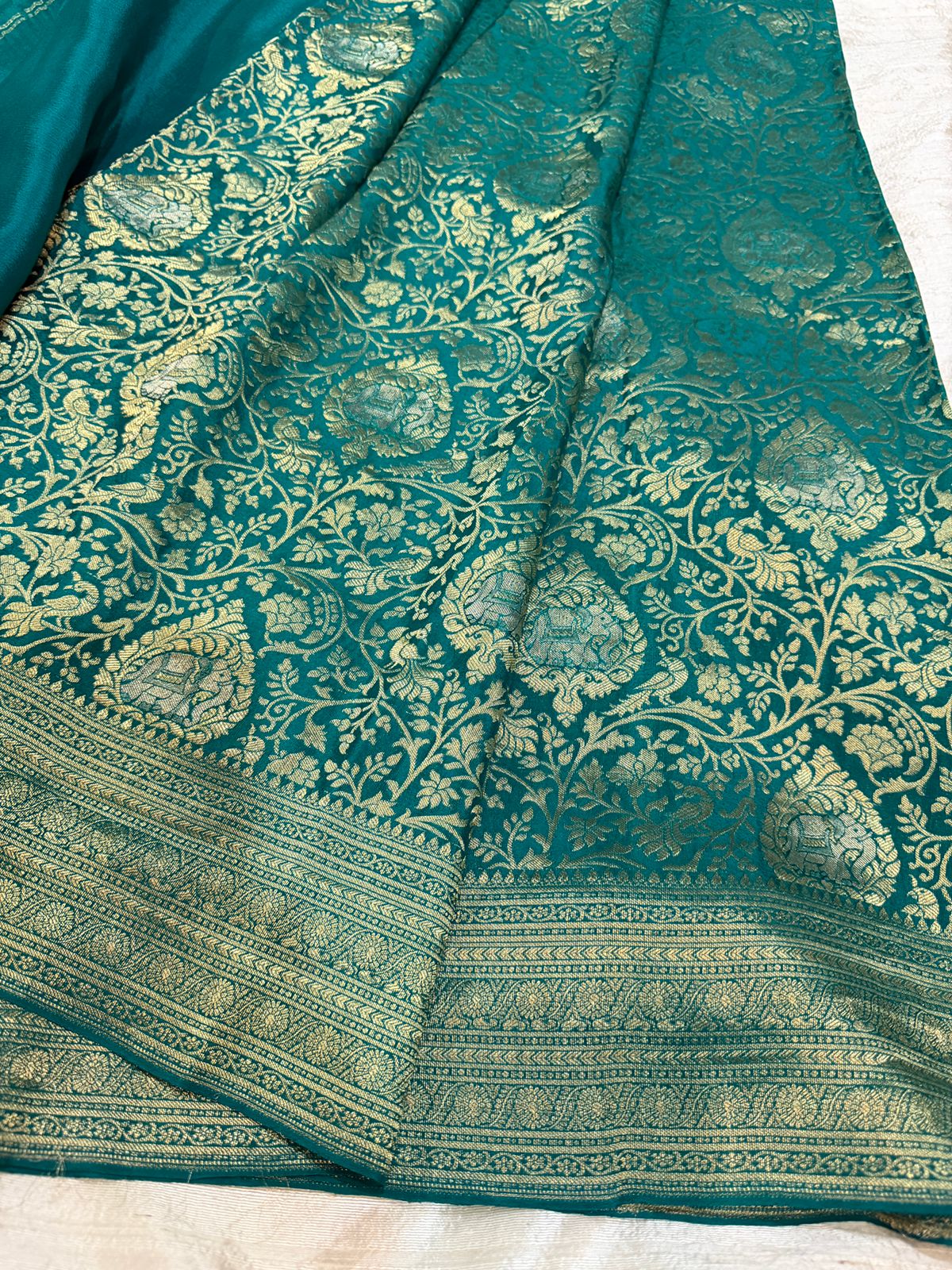 Pure Mysore Brocade Crepe Silk Saree