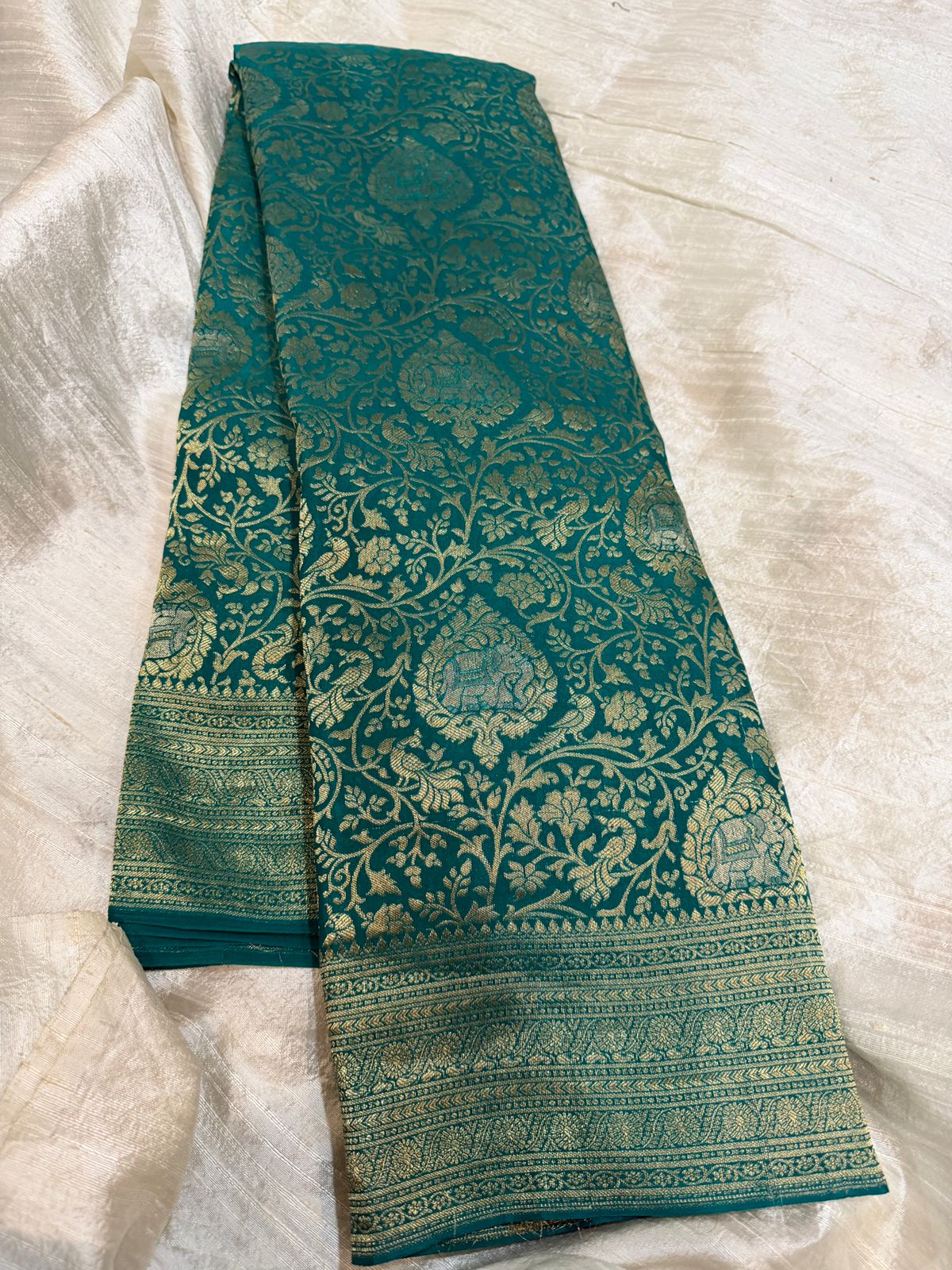 Pure Mysore Brocade Crepe Silk Saree