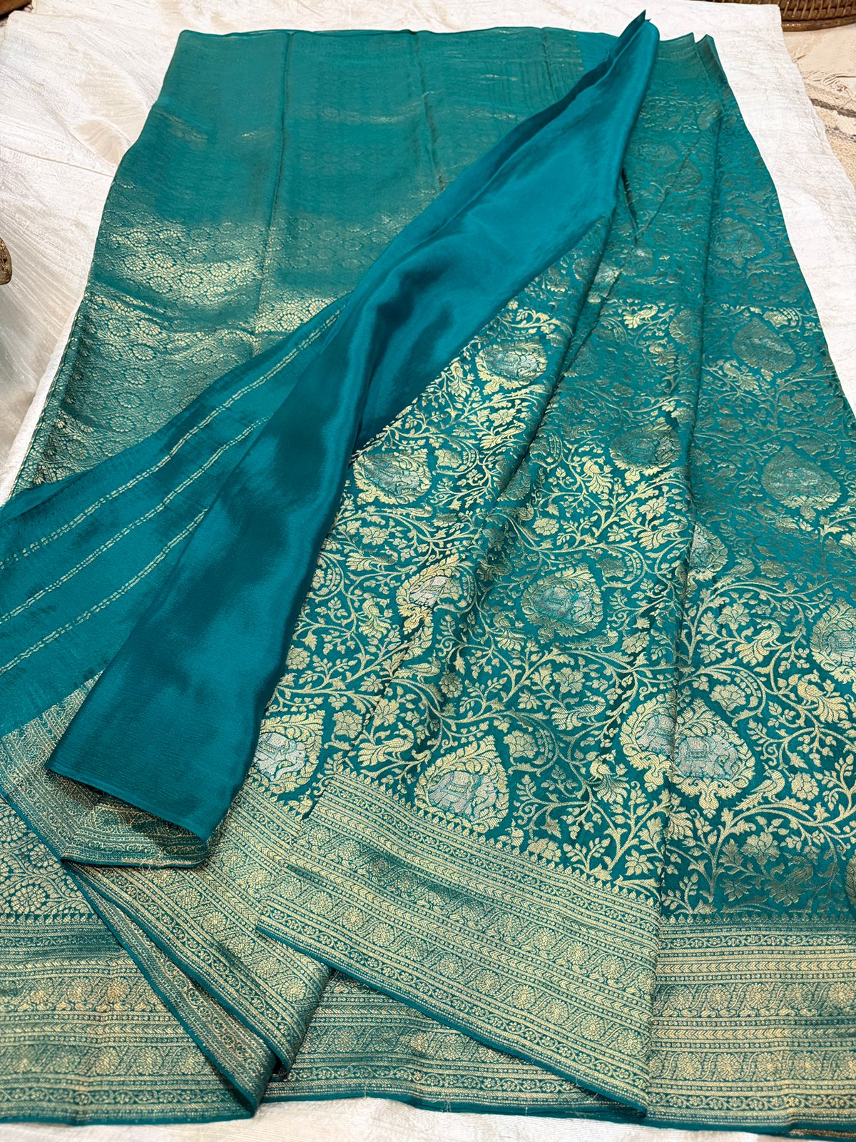 Pure Mysore Brocade Crepe Silk Saree