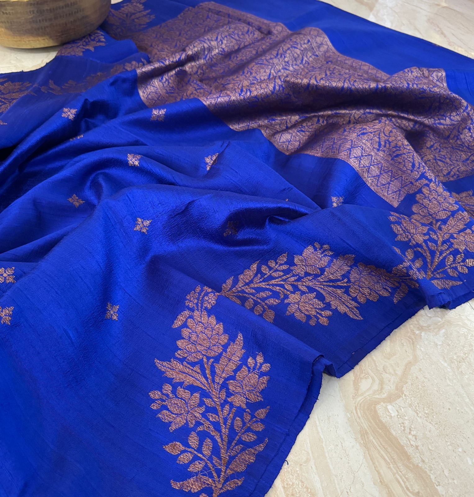 Pure Handoom Raw Silk Banarasi Saree