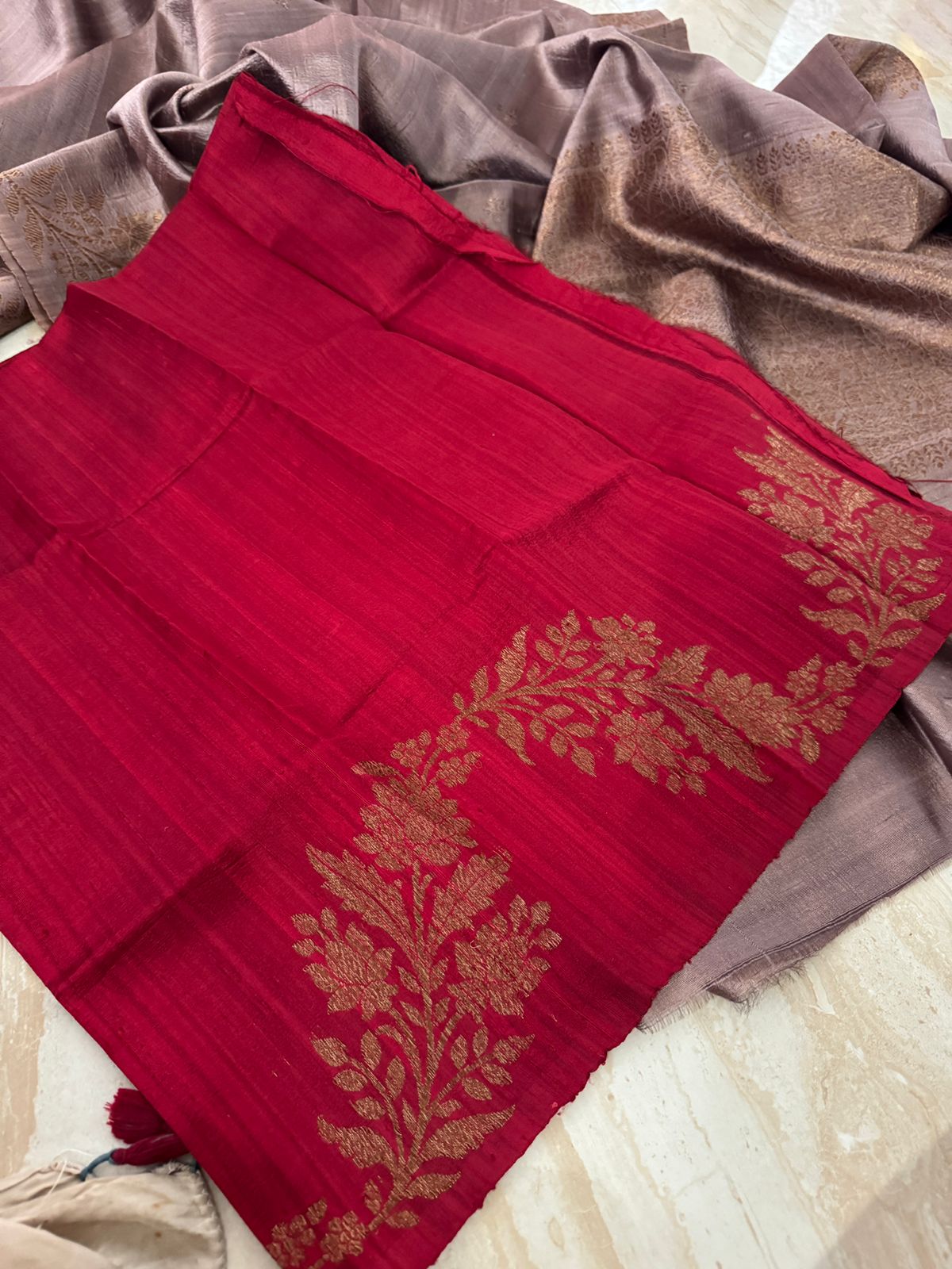 Pure Handloom Raw Silk Banarasi Saree