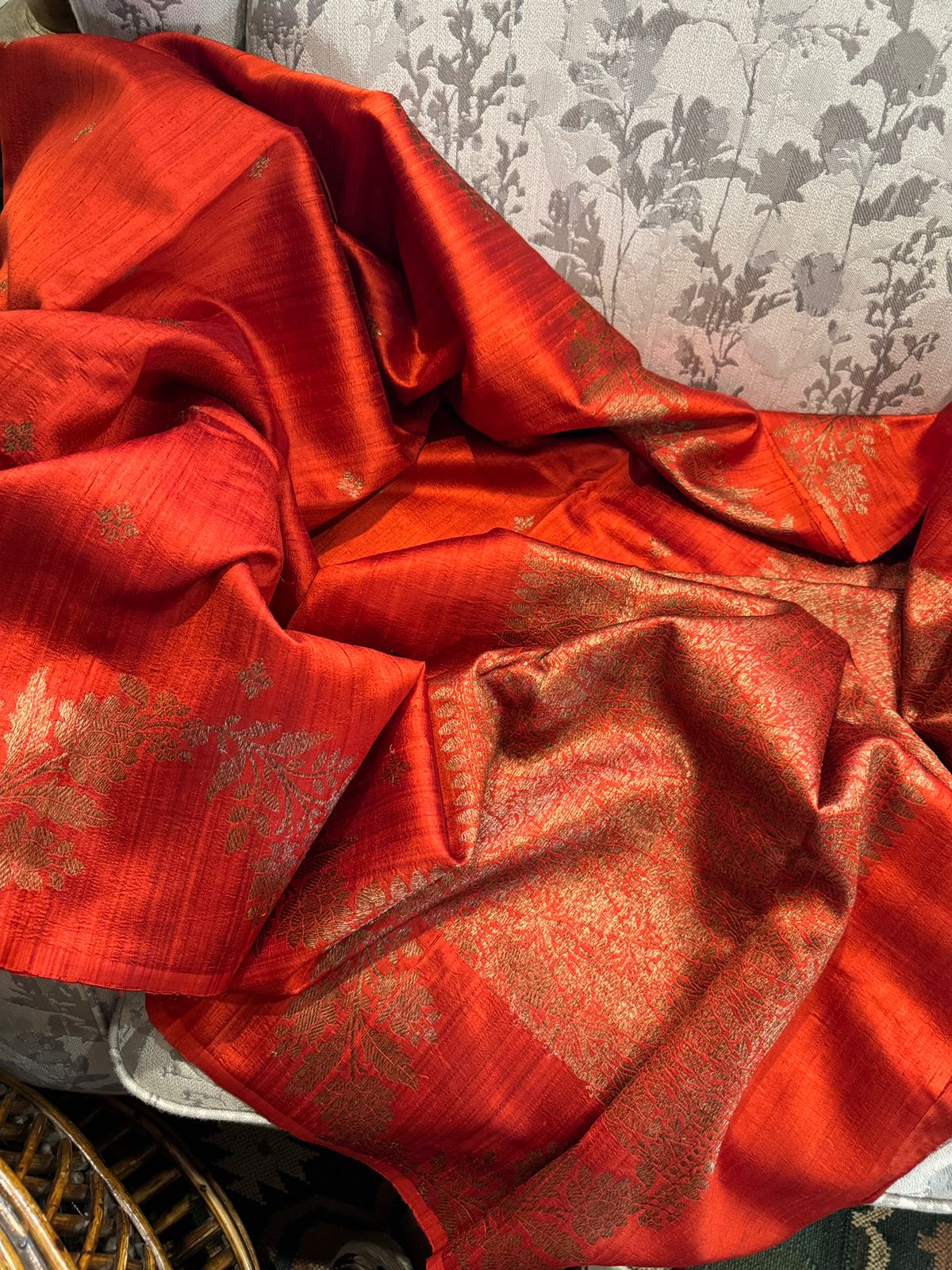 Pure Handloom Raw Silk Banarasi Saree