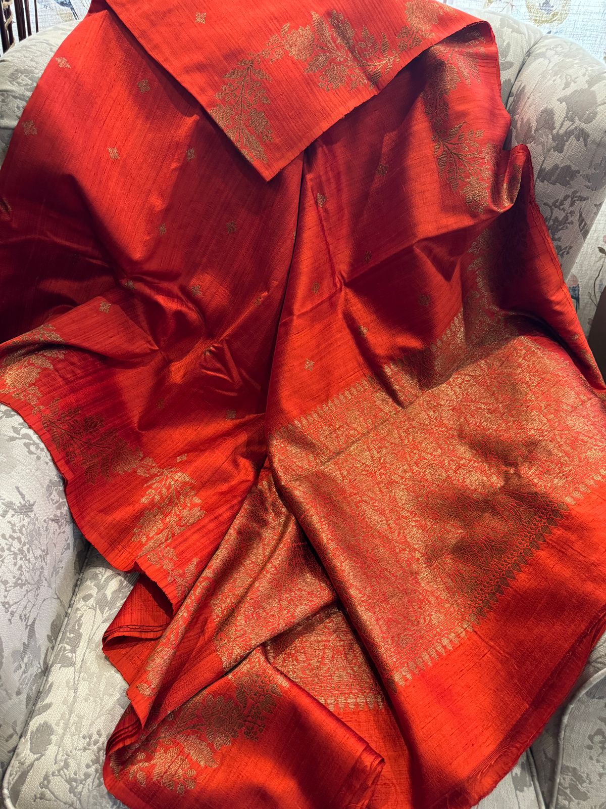 Pure Handloom Raw Silk Banarasi Saree