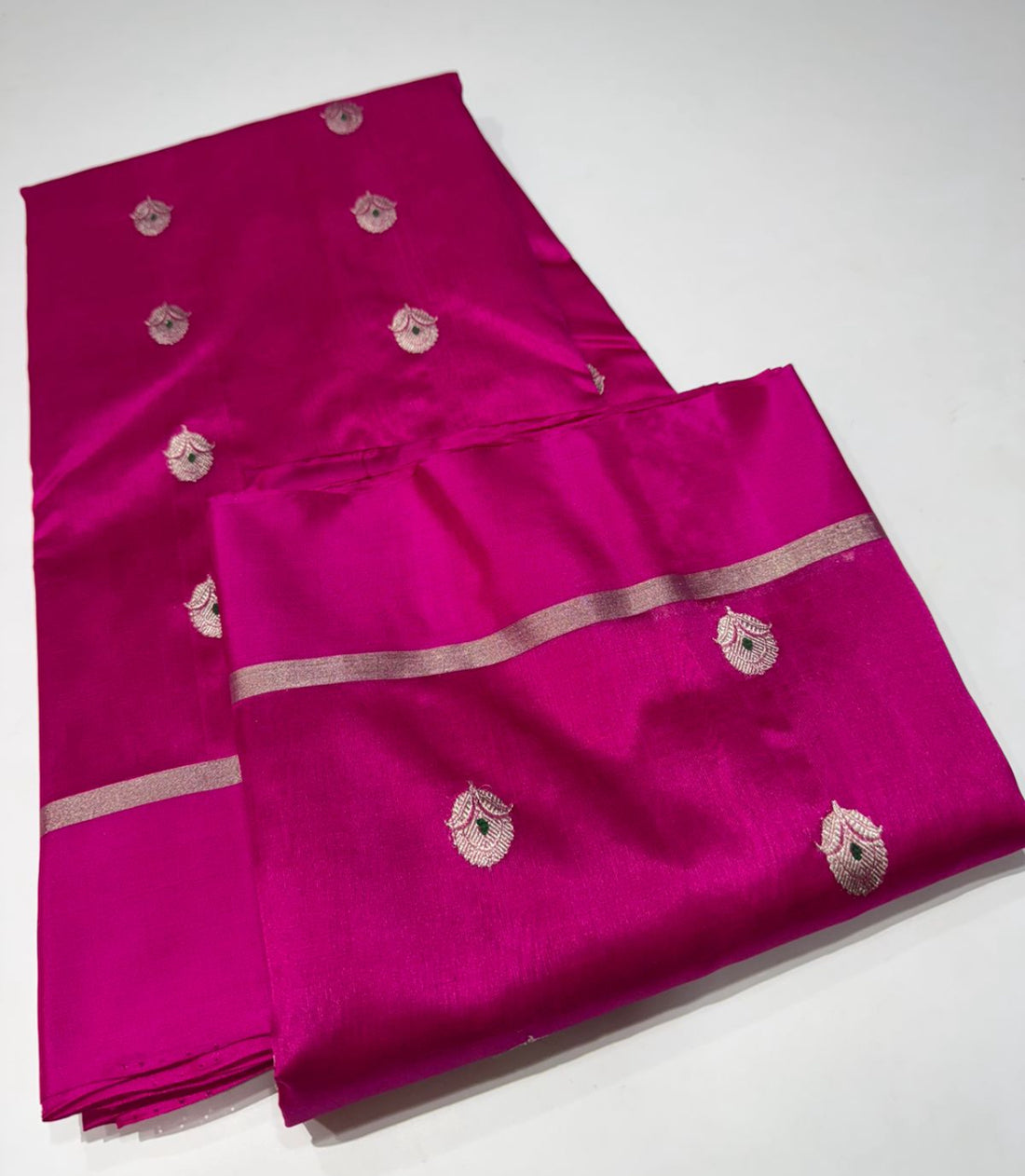 Pure Handloom Chanderi Pattu Soft Silk Saree